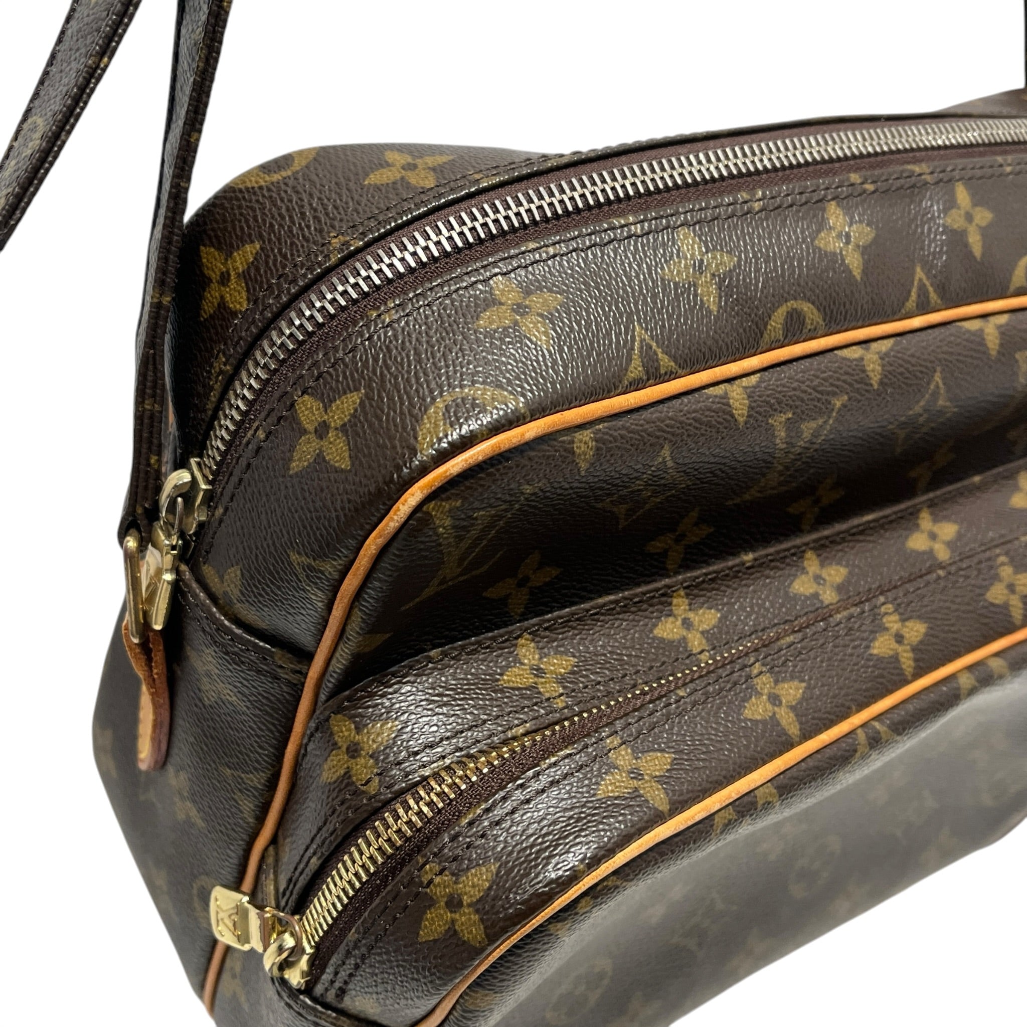 LOUIS VUITTON/Cross Body Bag/Monogram/Leather/BRW/NIL LARGE VINTAGE view 7