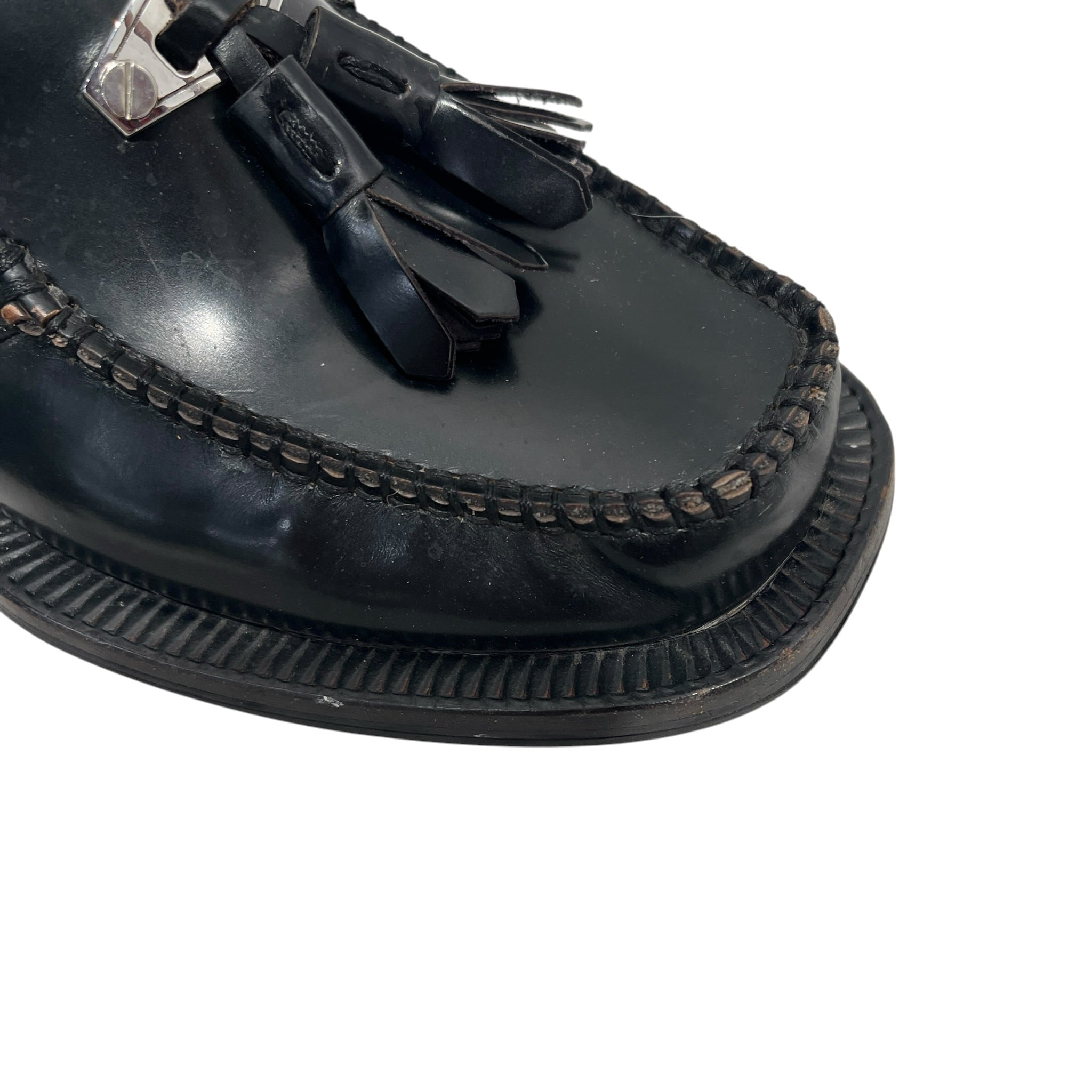 EYTYS/Dress Shoes/EU 37/Leather/BLK/RIO TASSEL LOAFERS view 8