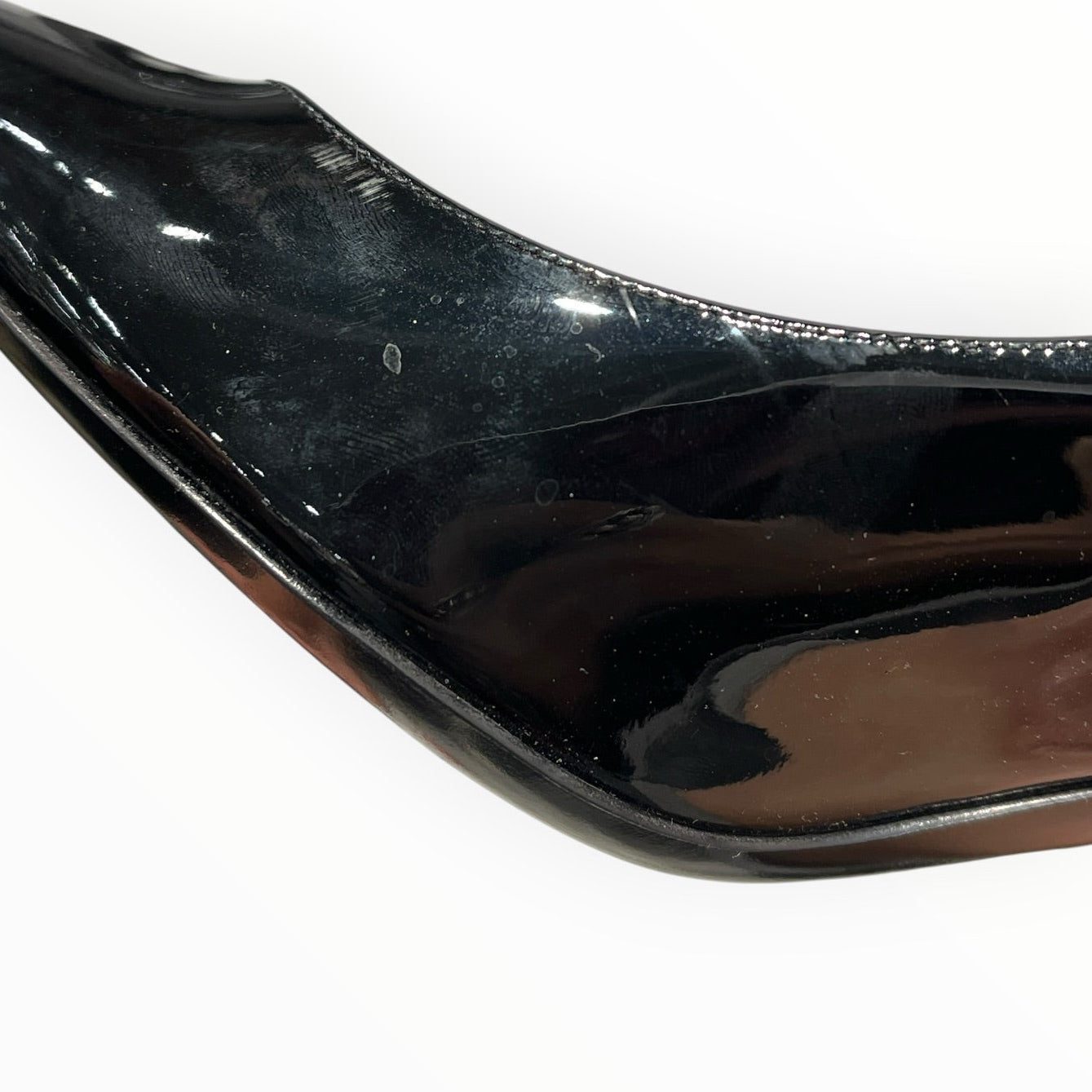 SAINT LAURENT/Heels/EU 39.5/Leather/BLK/PATENT OPYUM/POINT TOE view 8