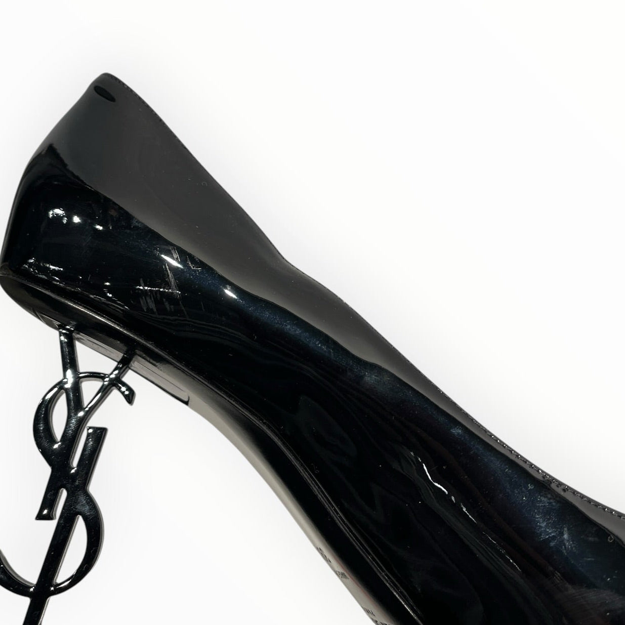 SAINT LAURENT/Heels/EU 39.5/Leather/BLK/PATENT OPYUM/POINT TOE view 9