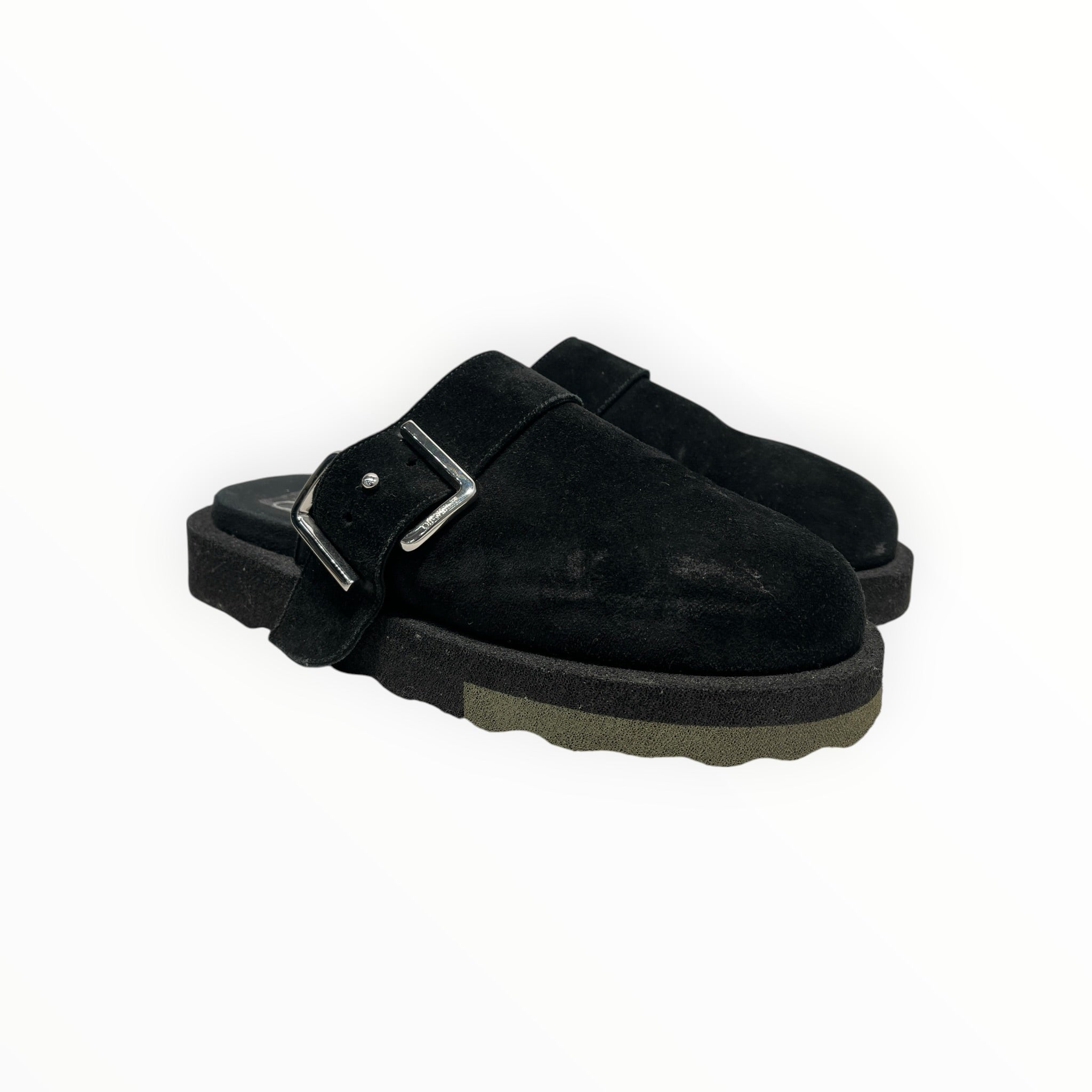 OFF-WHITE/Sandals/US 9/Suede/BLK/SLEEPERS
