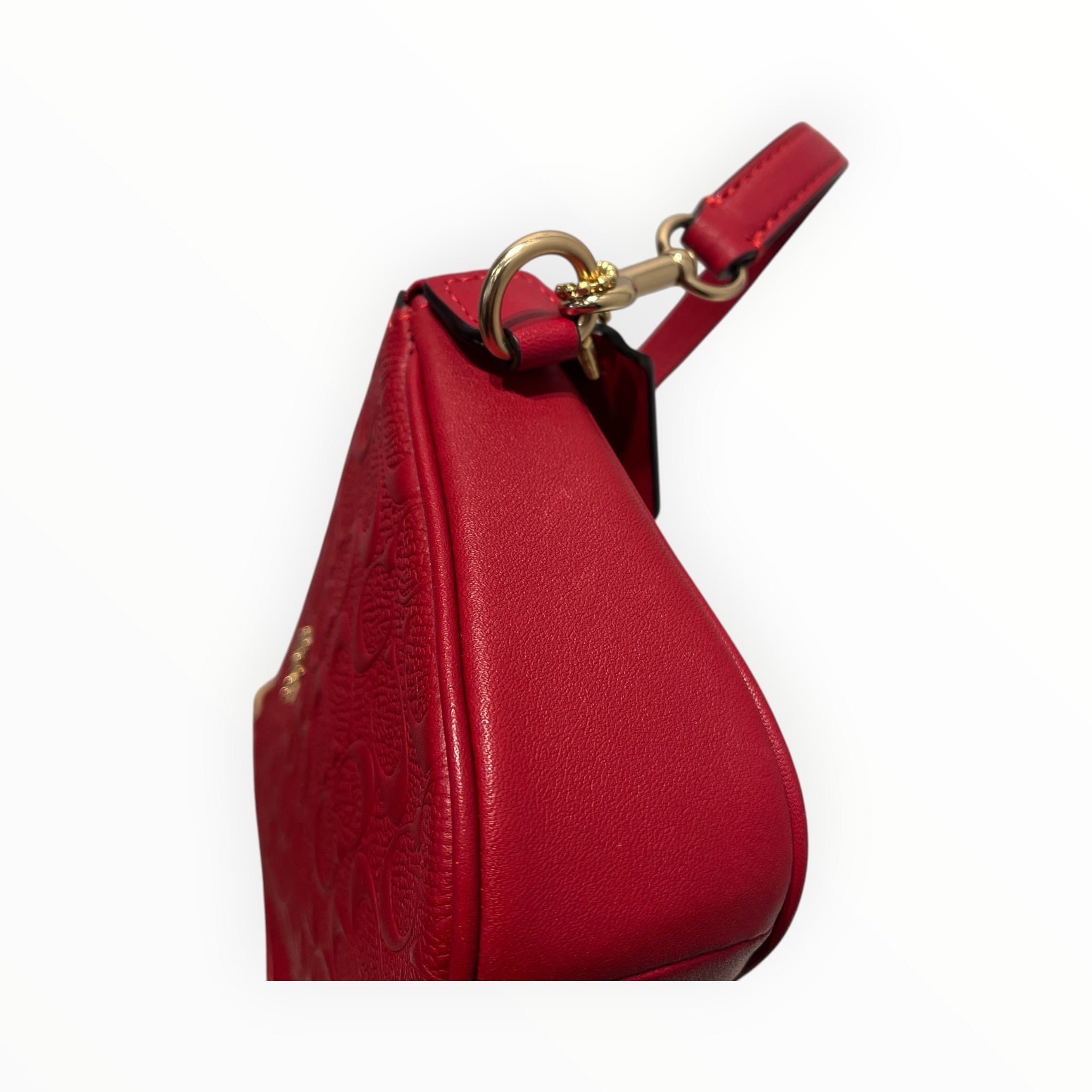 COACH/Hand Bag/Leather/RED/EMBOSSED view 6