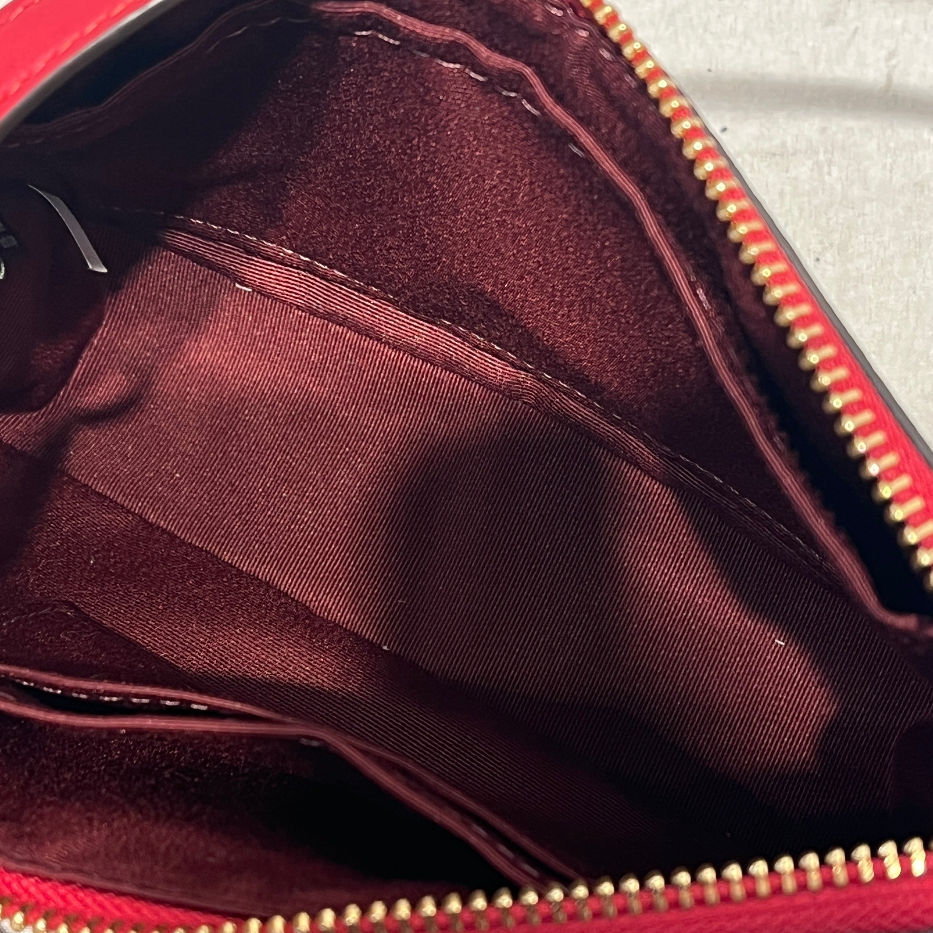 COACH/Hand Bag/Leather/RED/EMBOSSED view 4