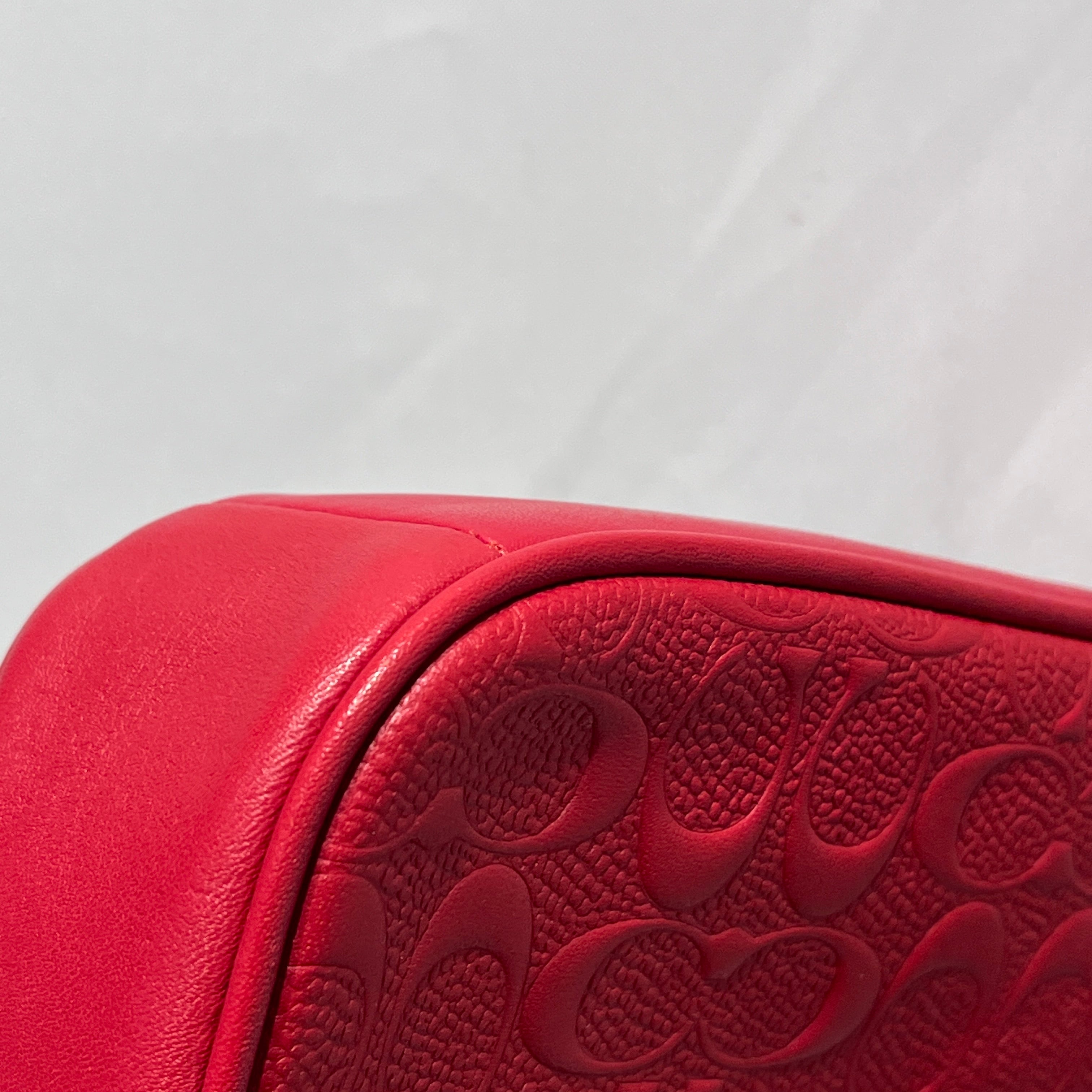 COACH/Hand Bag/Leather/RED/EMBOSSED view 12
