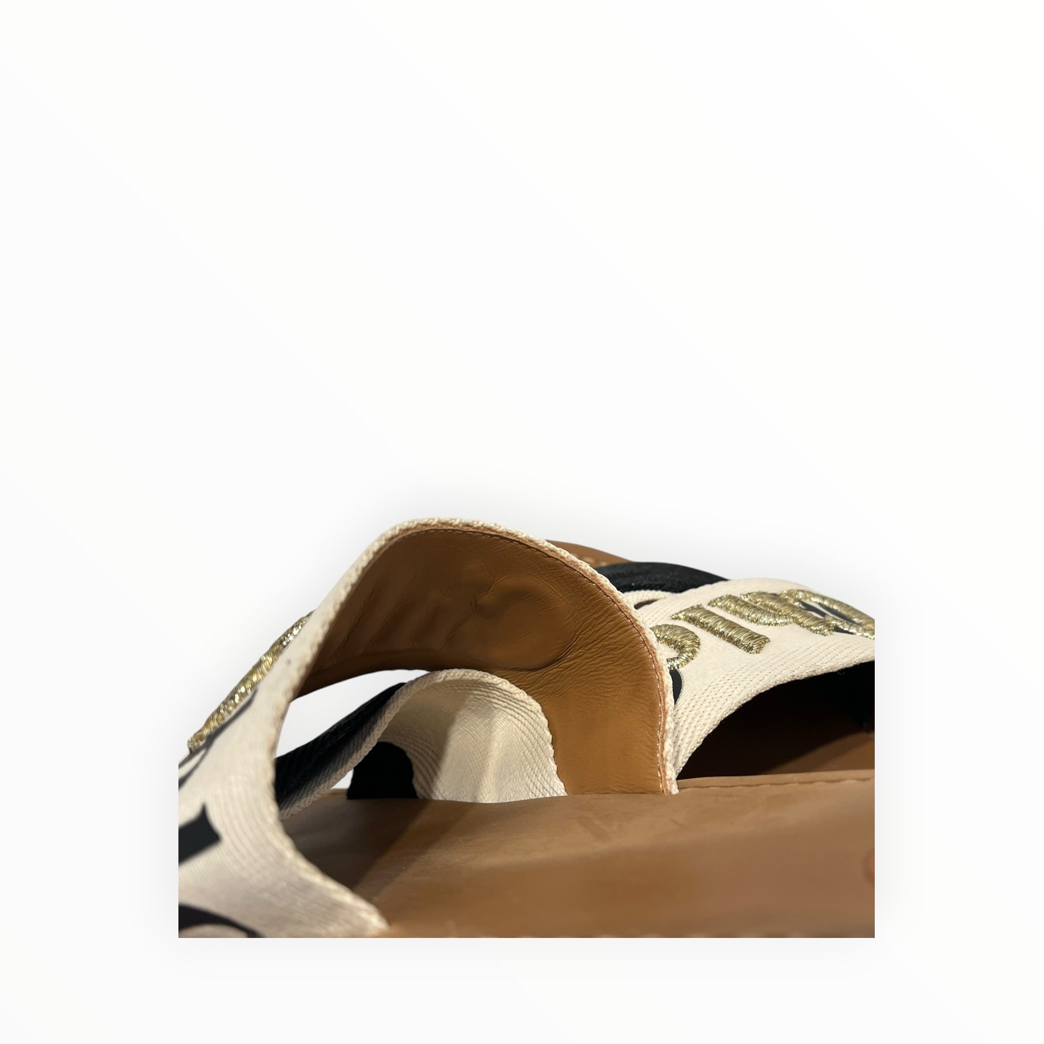 Chloe/Sandals/EU 39/Stripe/CRM/GOLD EMBROIDERY view 4