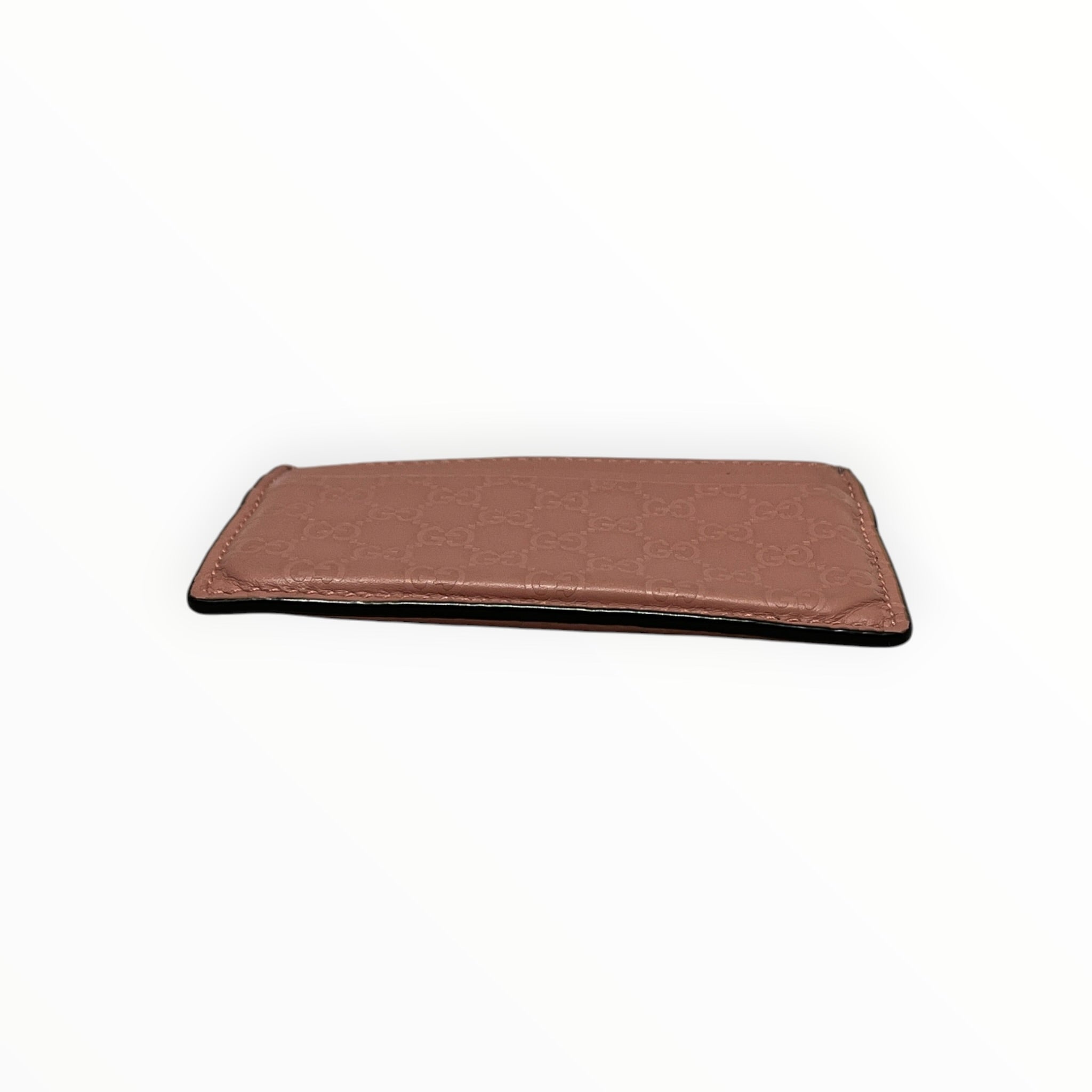 GUCCI/Card Case/Monogram/Leather/PNK/L's/MICROGUCCISSIMA view 3