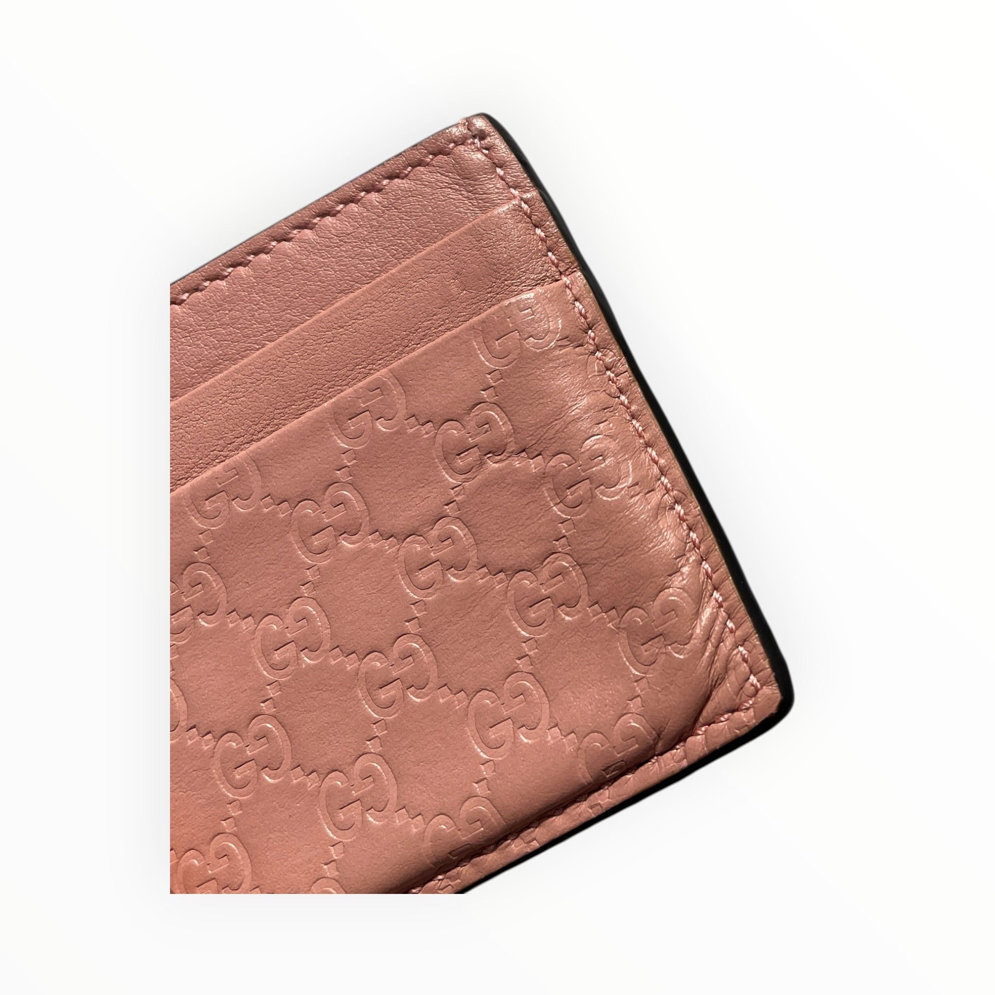 GUCCI/Card Case/Monogram/Leather/PNK/L's/MICROGUCCISSIMA view 7