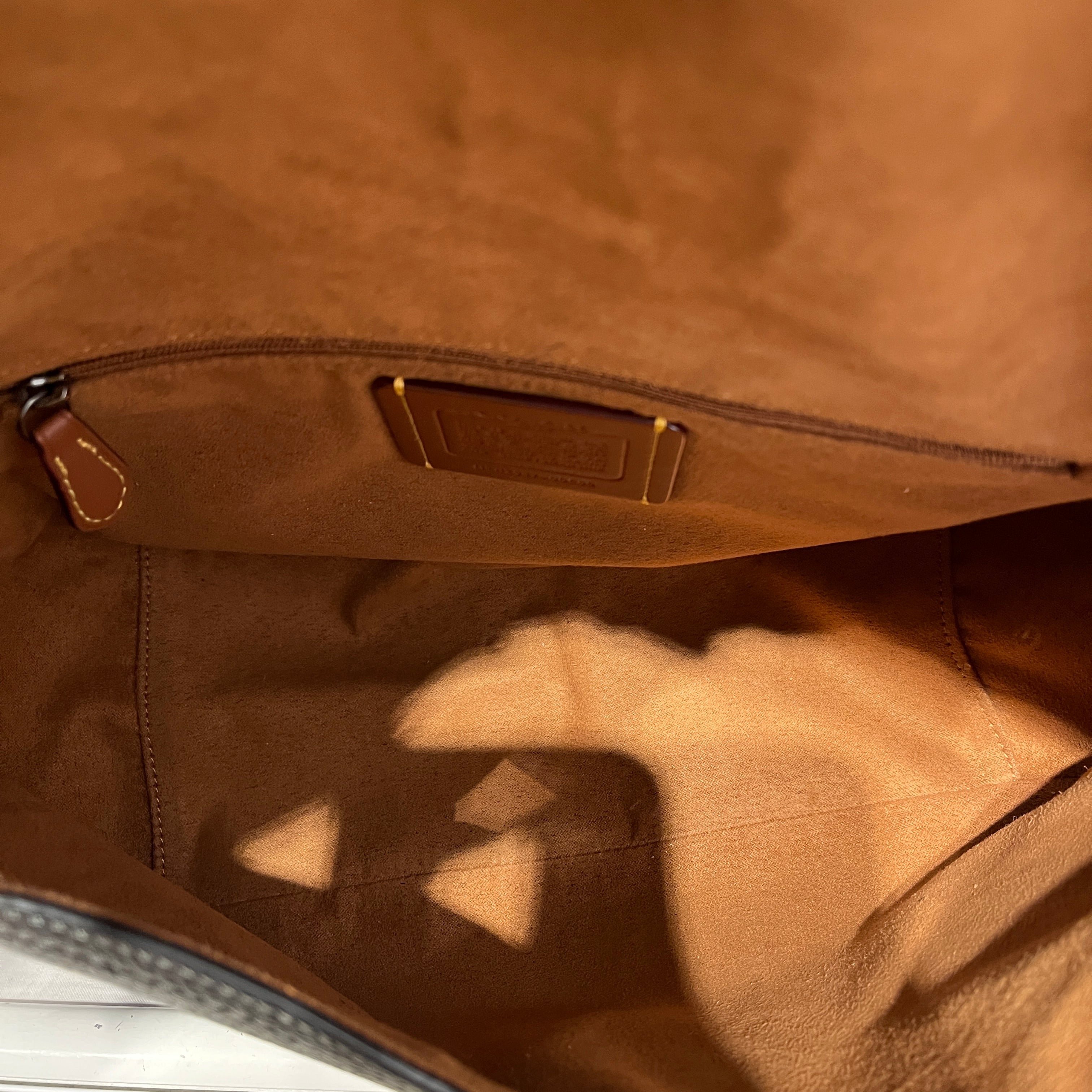 COACH/Hand Bag/Leather/BLK/etta flap view 8