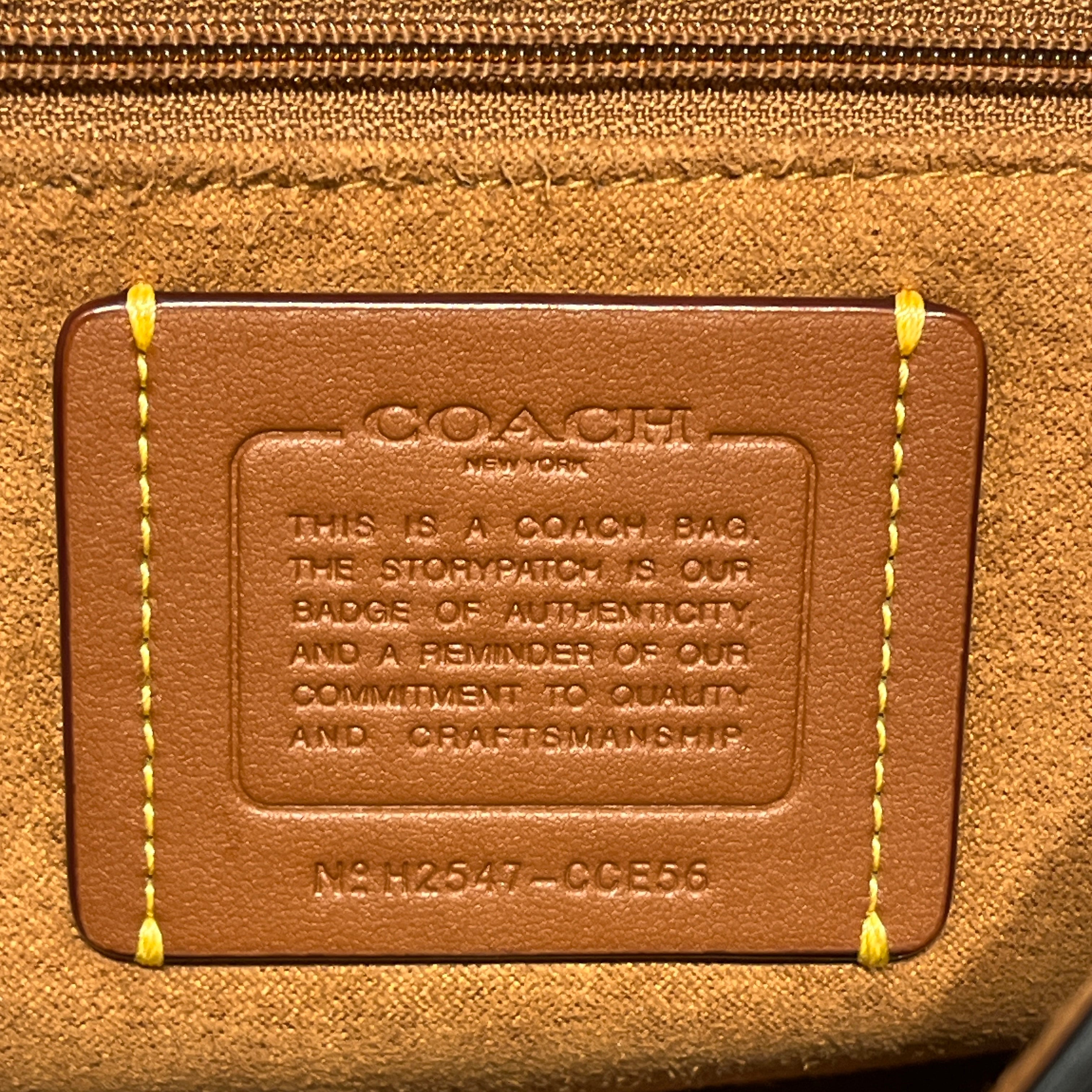 COACH/Hand Bag/Leather/BLK/etta flap view 7
