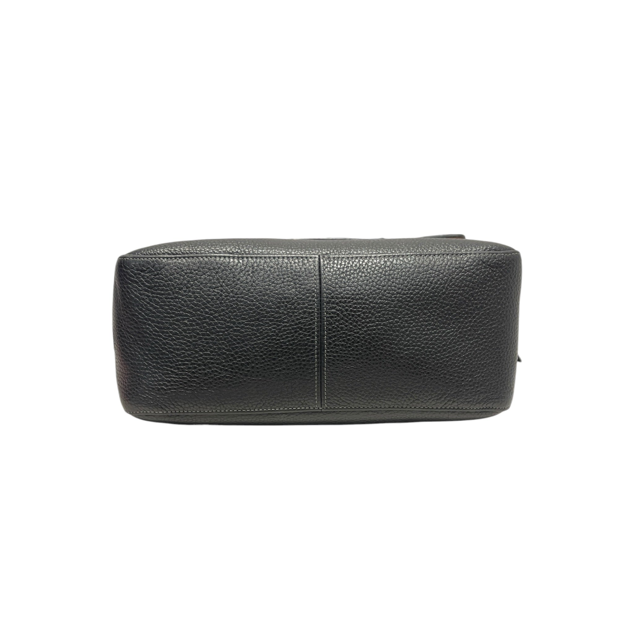 COACH/Hand Bag/Leather/BLK/etta flap view 6