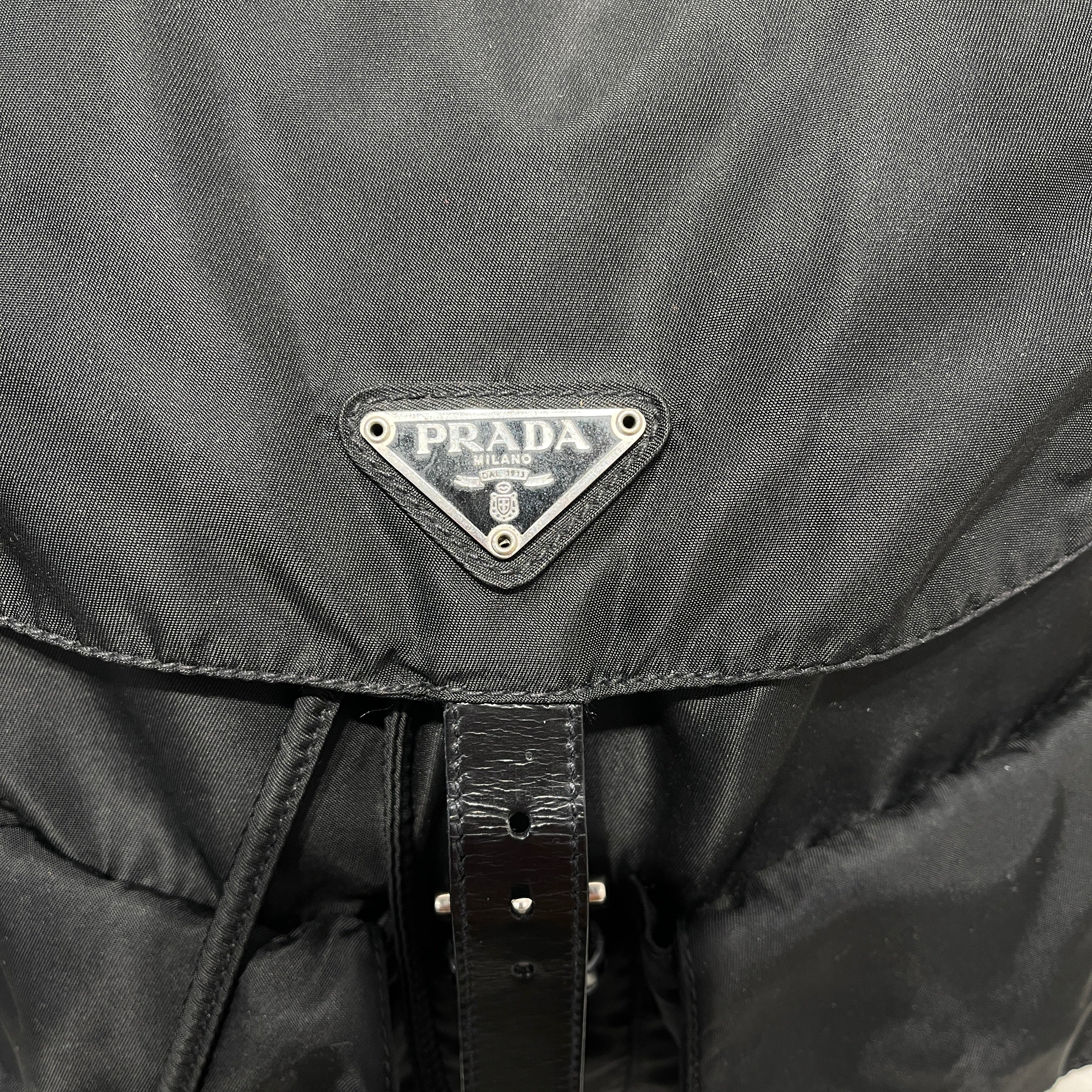 PRADA/Backpack/Nylon/BLK/TESSUTO/FRONT BUCKLE POCKETS view 6