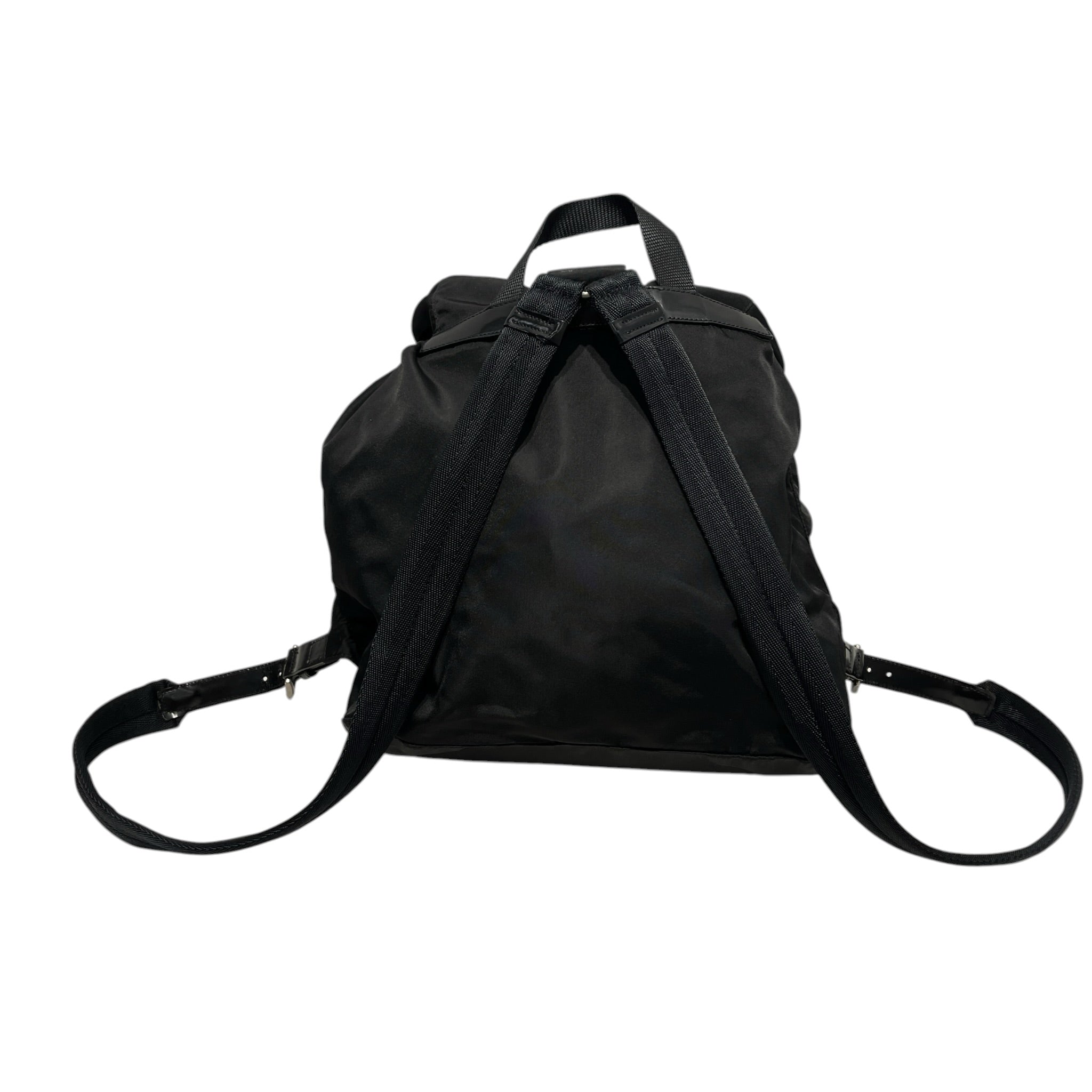 PRADA/Backpack/Nylon/BLK/TESSUTO/FRONT BUCKLE POCKETS view 2