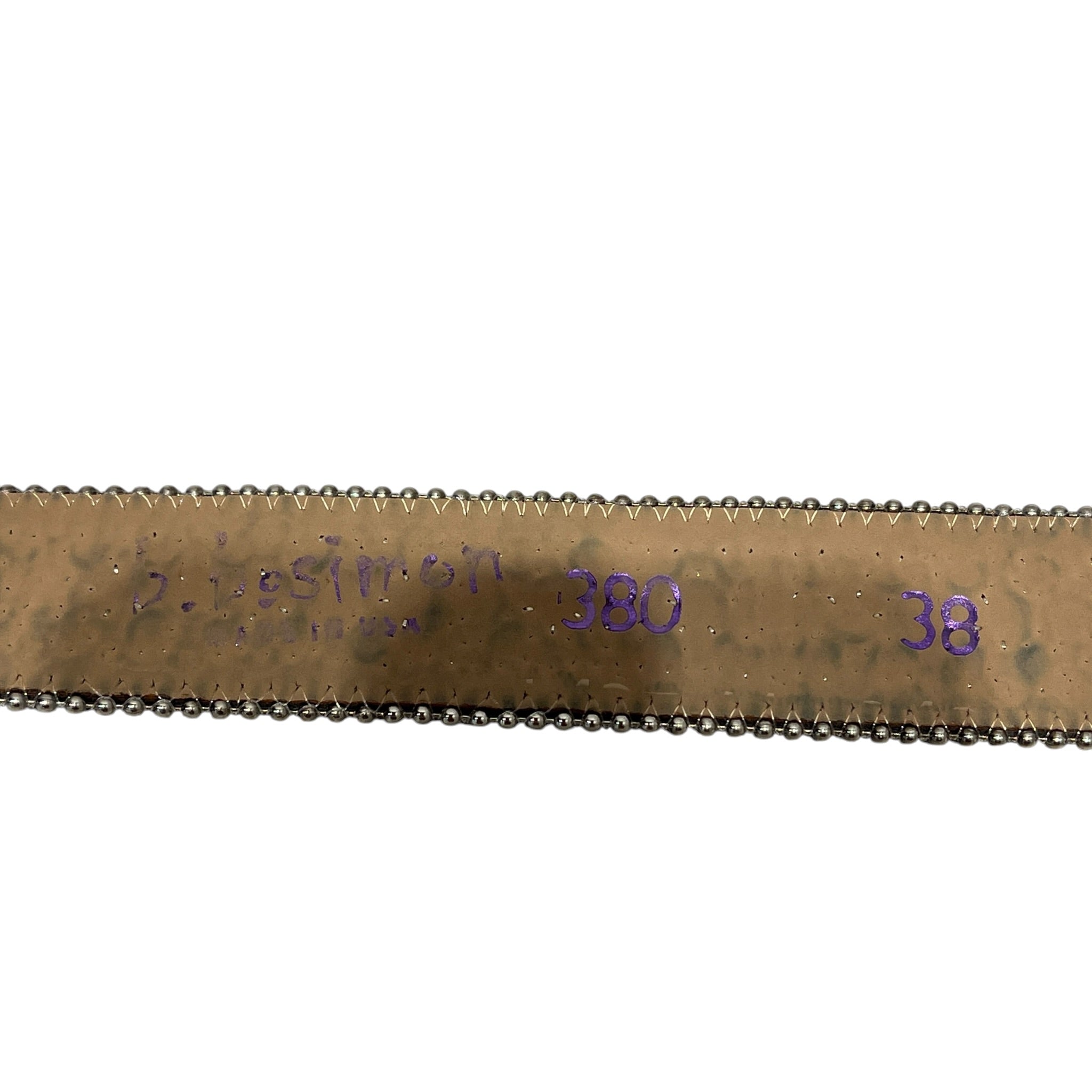 b.b.simon/Belt/Leather/SLV/M's/SILVER STUDS view 3