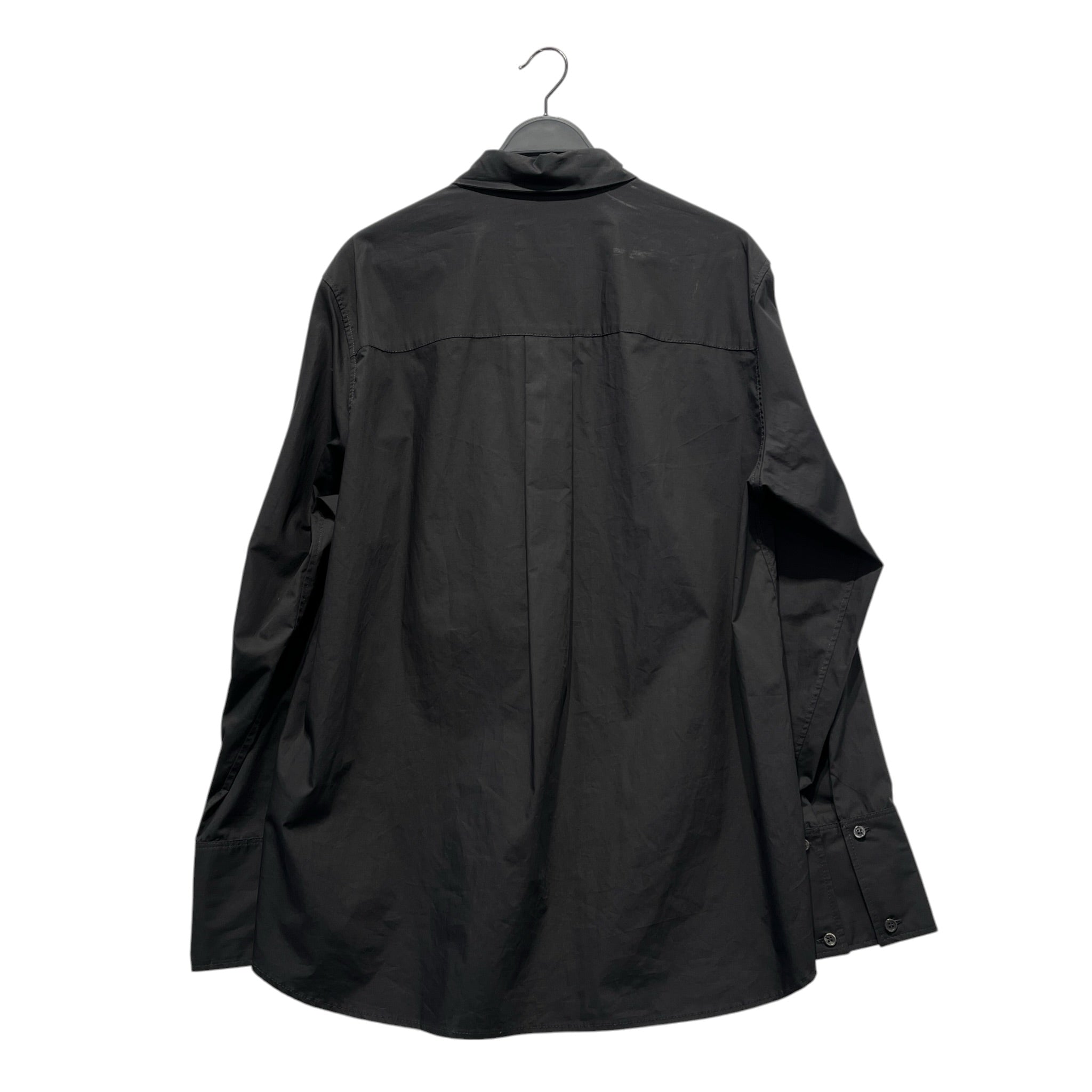 424(FourTwoFour)/LS Shirt/XL/Cotton/BLK/LOWER LOGO ALL BLK view 2