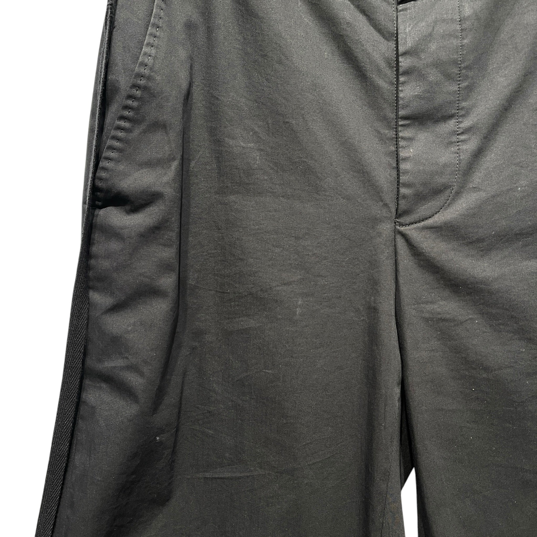 ANN DEMEULEMEESTER/Slacks/48/Cotton/BLK/STRINGS view 7