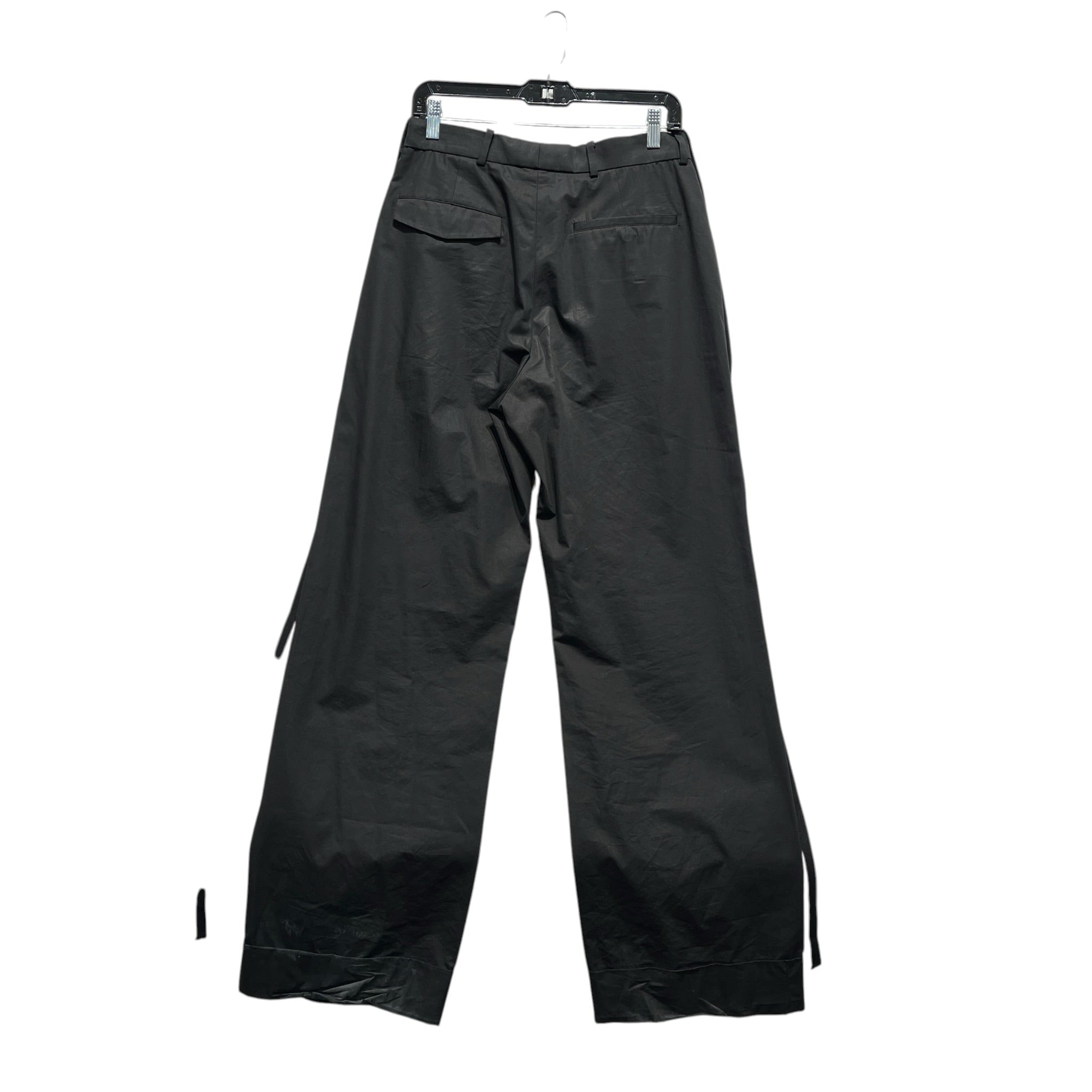 ANN DEMEULEMEESTER/Slacks/48/Cotton/BLK/STRINGS view 2