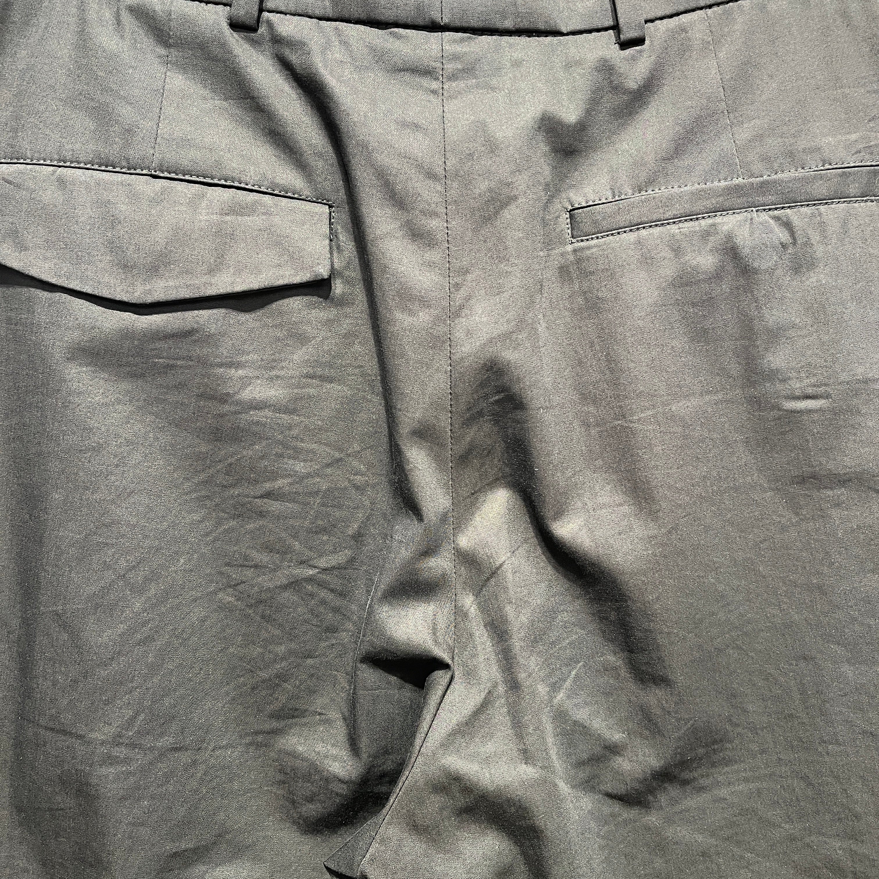 ANN DEMEULEMEESTER/Slacks/48/Cotton/BLK/STRINGS view 5