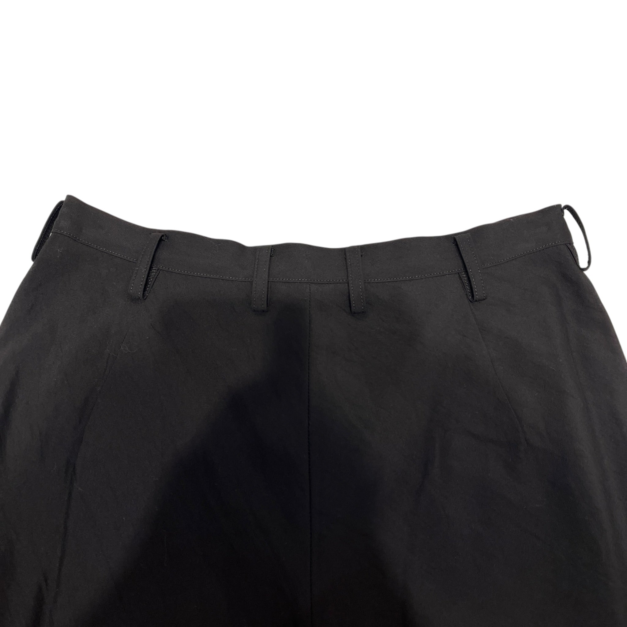 YOHJI YAMAMOTO/Straight Pants/2/Cotton/BLK/SLACKS view 3
