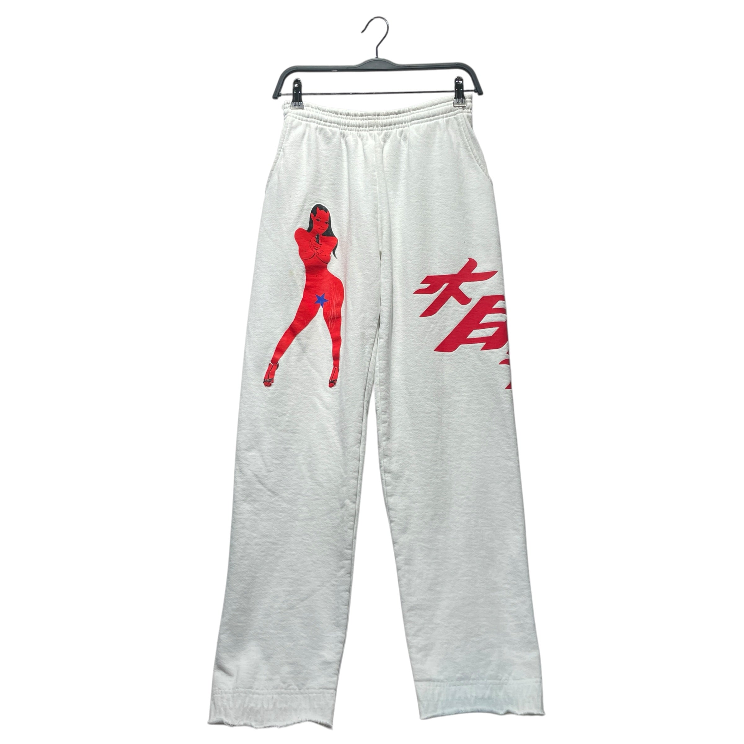 sicko/Straight Pants/S/Cotton/WHT/ view 1