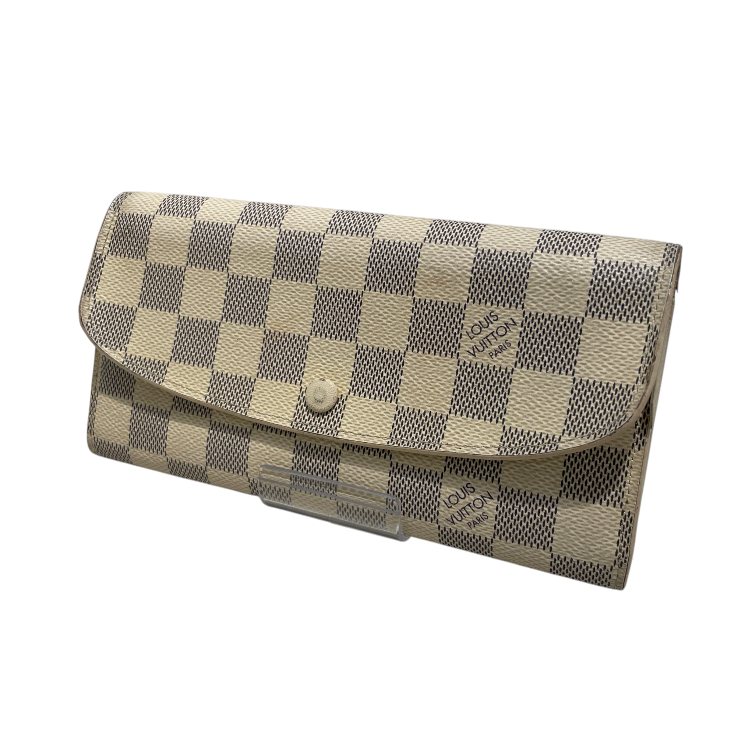 LOUIS VUITTON/Wallet/Monogram/Leather/WHT/L's/emilie damier snap view 1