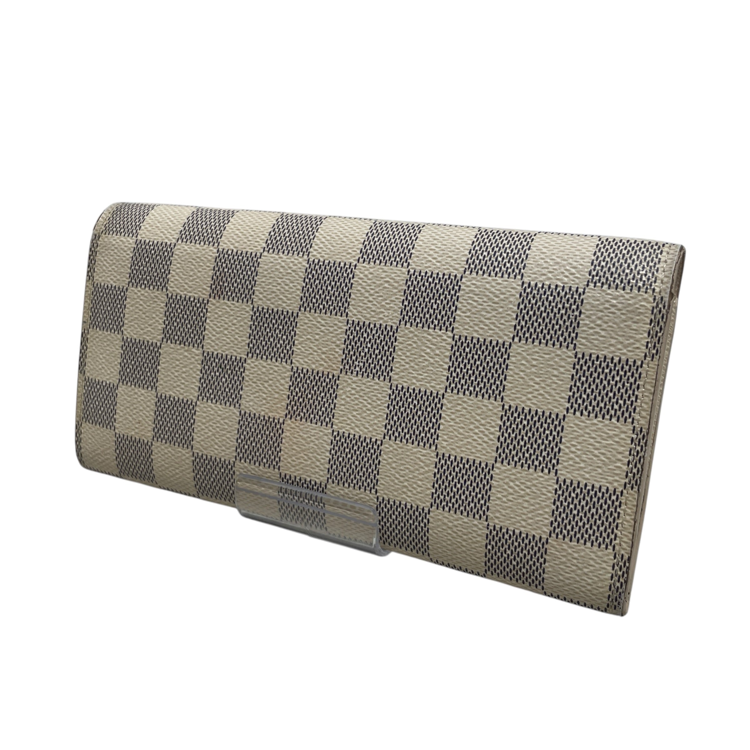 LOUIS VUITTON/Wallet/Monogram/Leather/WHT/L's/emilie damier snap view 2