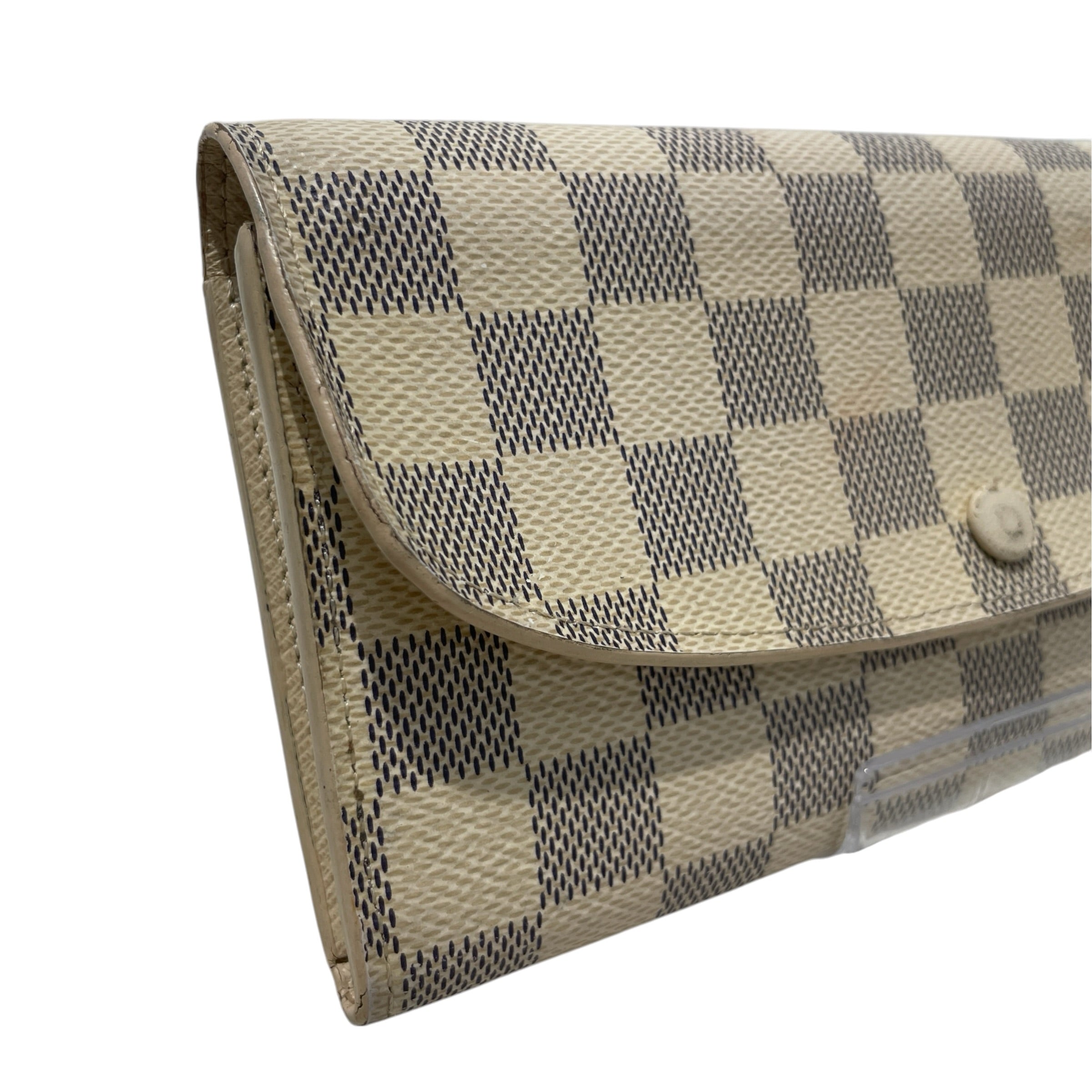 LOUIS VUITTON/Wallet/Monogram/Leather/WHT/L's/emilie damier snap view 6