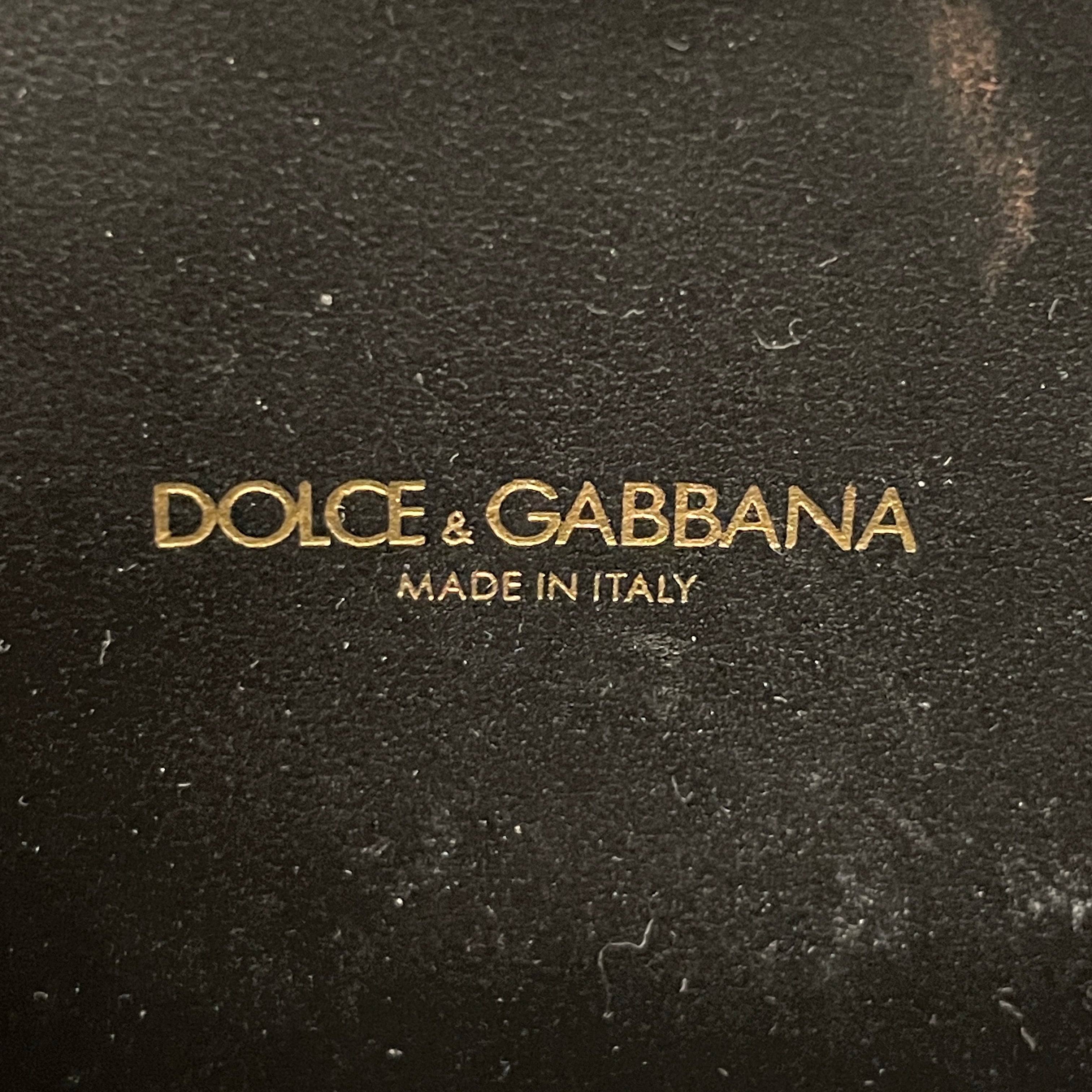 DOLCE&GABBANA/Cross Body Bag/Leather/SLV/embossed leather devotion view 5