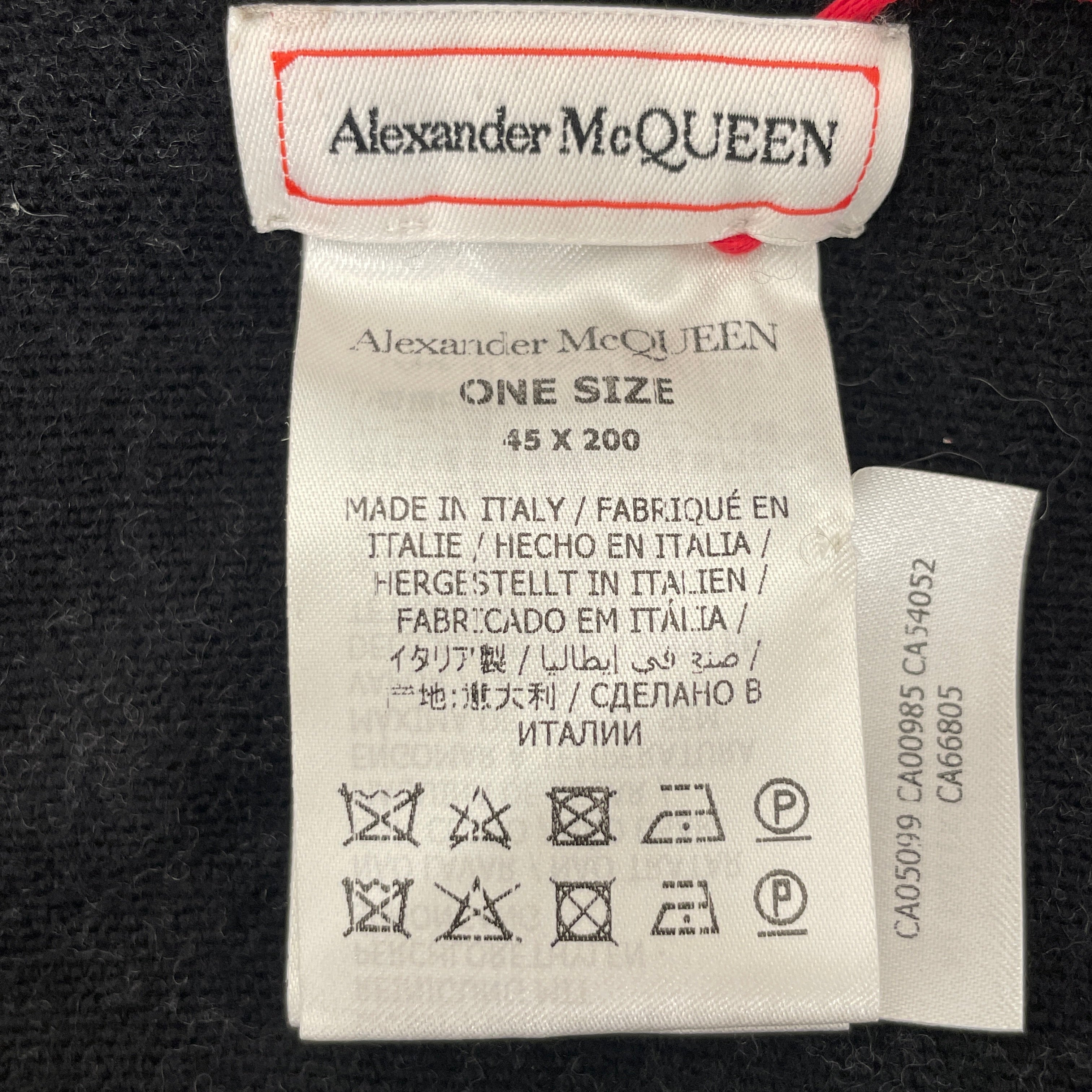 Alexander McQueen/Scarf/Wool/BLK/M's/est. 1992 view 3