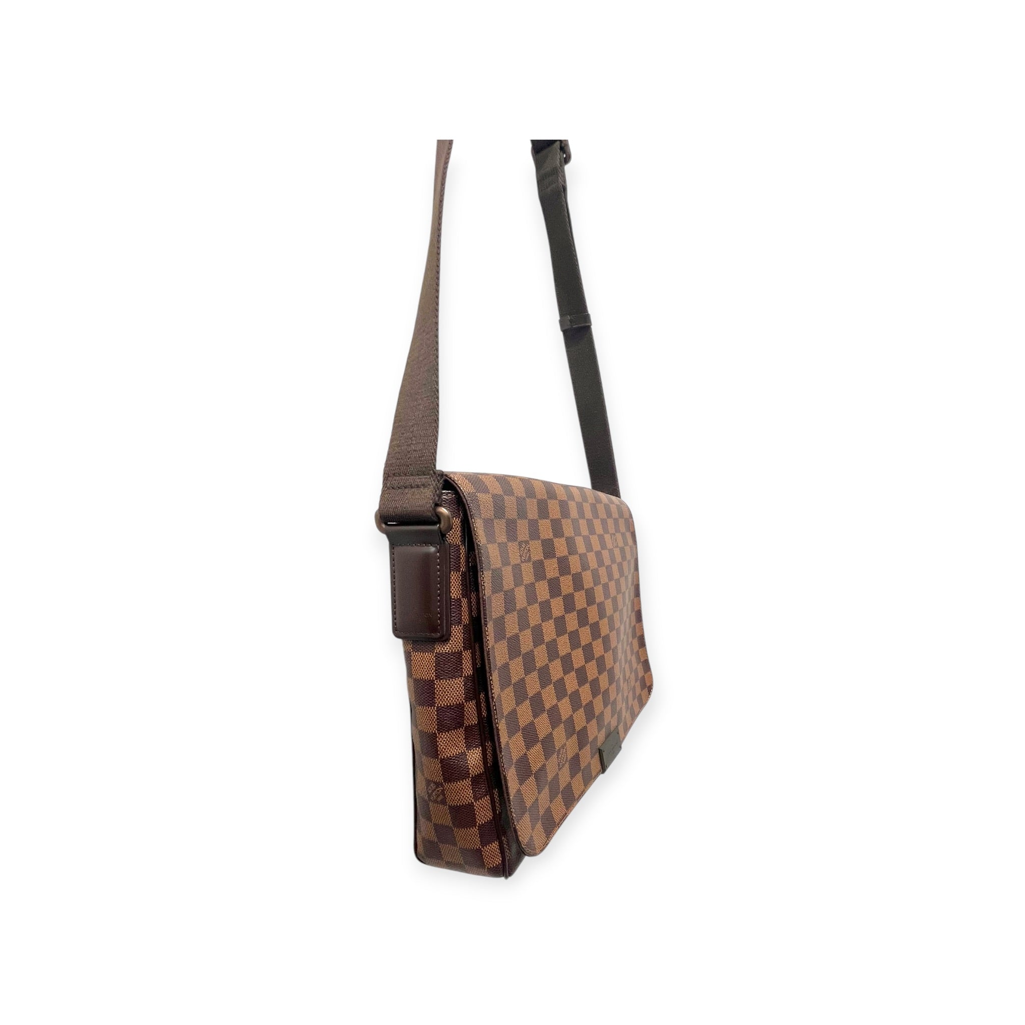 LOUIS VUITTON/Cross Body Bag/Leather/BRW/DAMIER EBENE BAG view 3