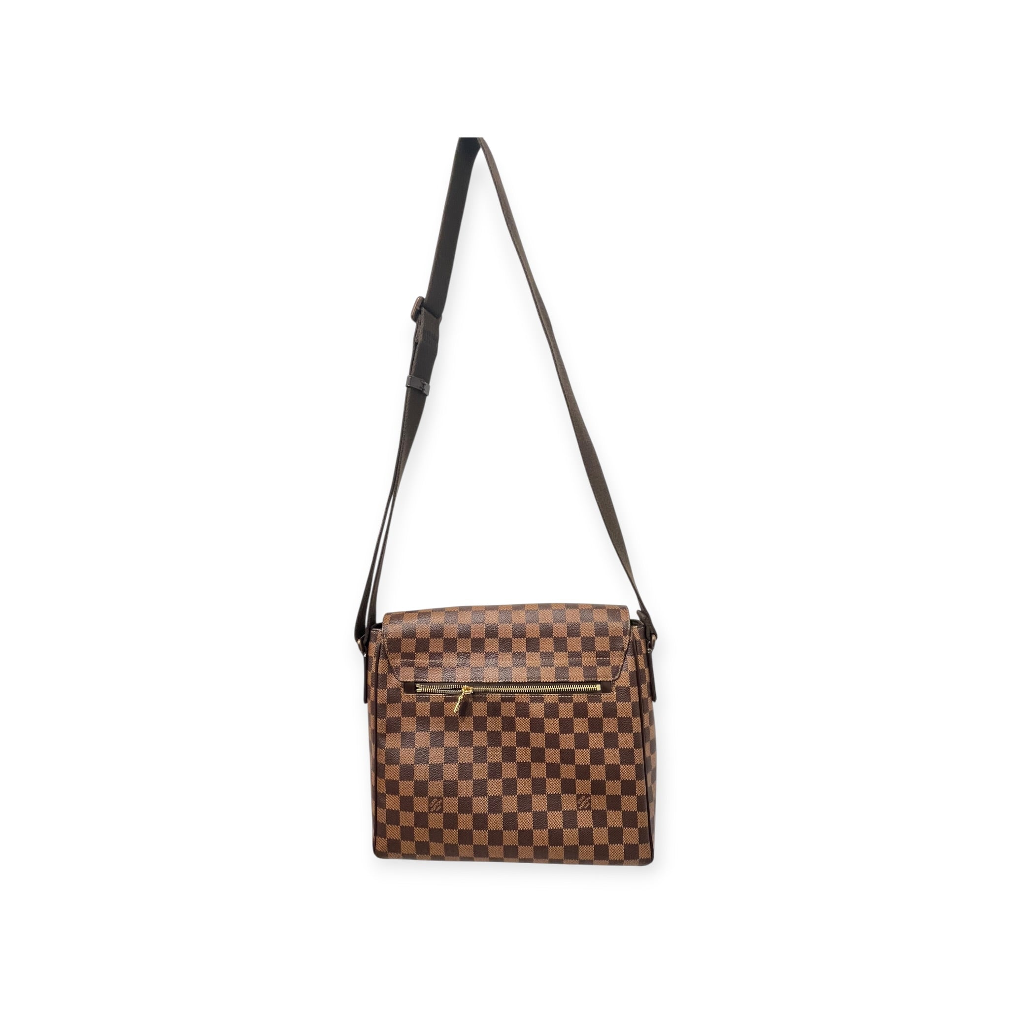 LOUIS VUITTON/Cross Body Bag/Leather/BRW/DAMIER EBENE BAG view 7