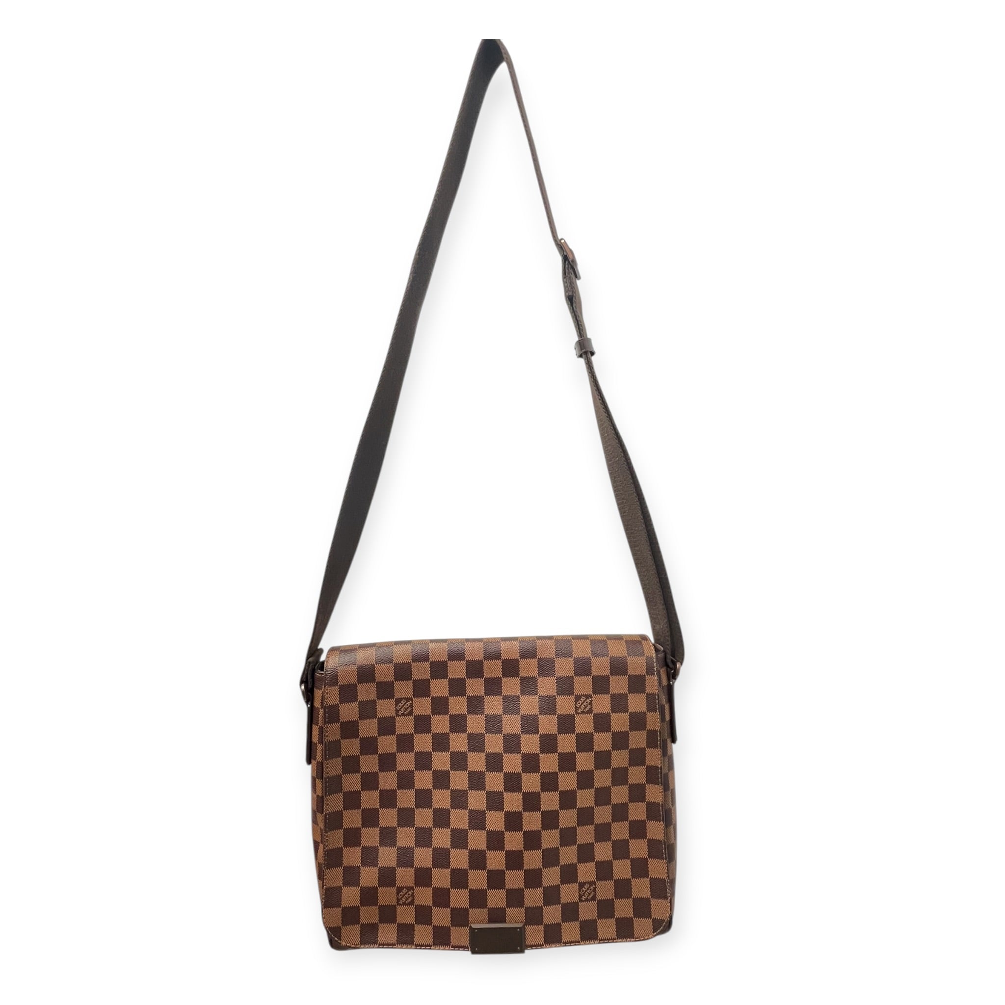 LOUIS VUITTON/Cross Body Bag/Leather/BRW/DAMIER EBENE BAG view 1