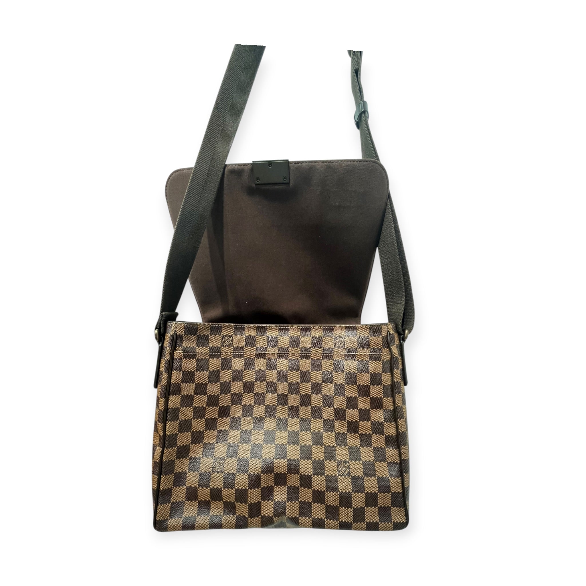LOUIS VUITTON/Cross Body Bag/Leather/BRW/DAMIER EBENE BAG view 6