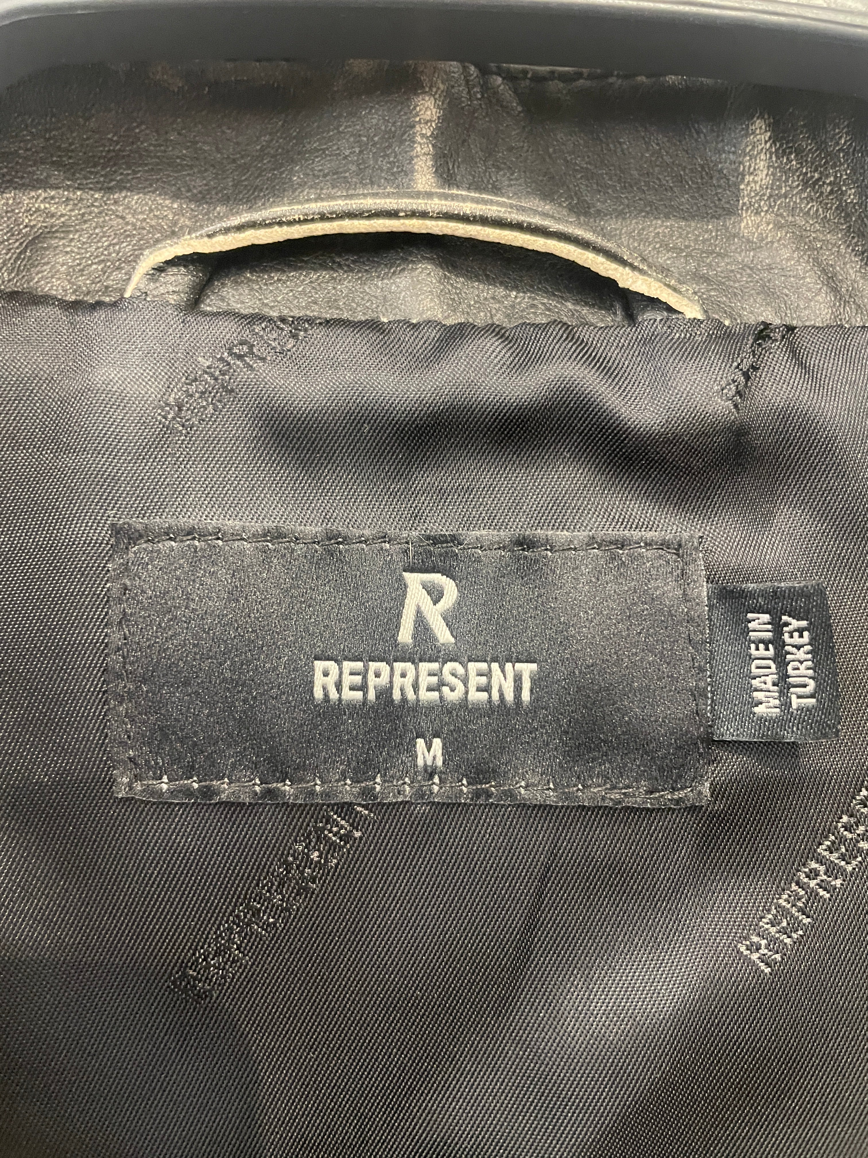 REPRESENT/Leather Jkt/L/Leather/BLK/Metallica collab view 3