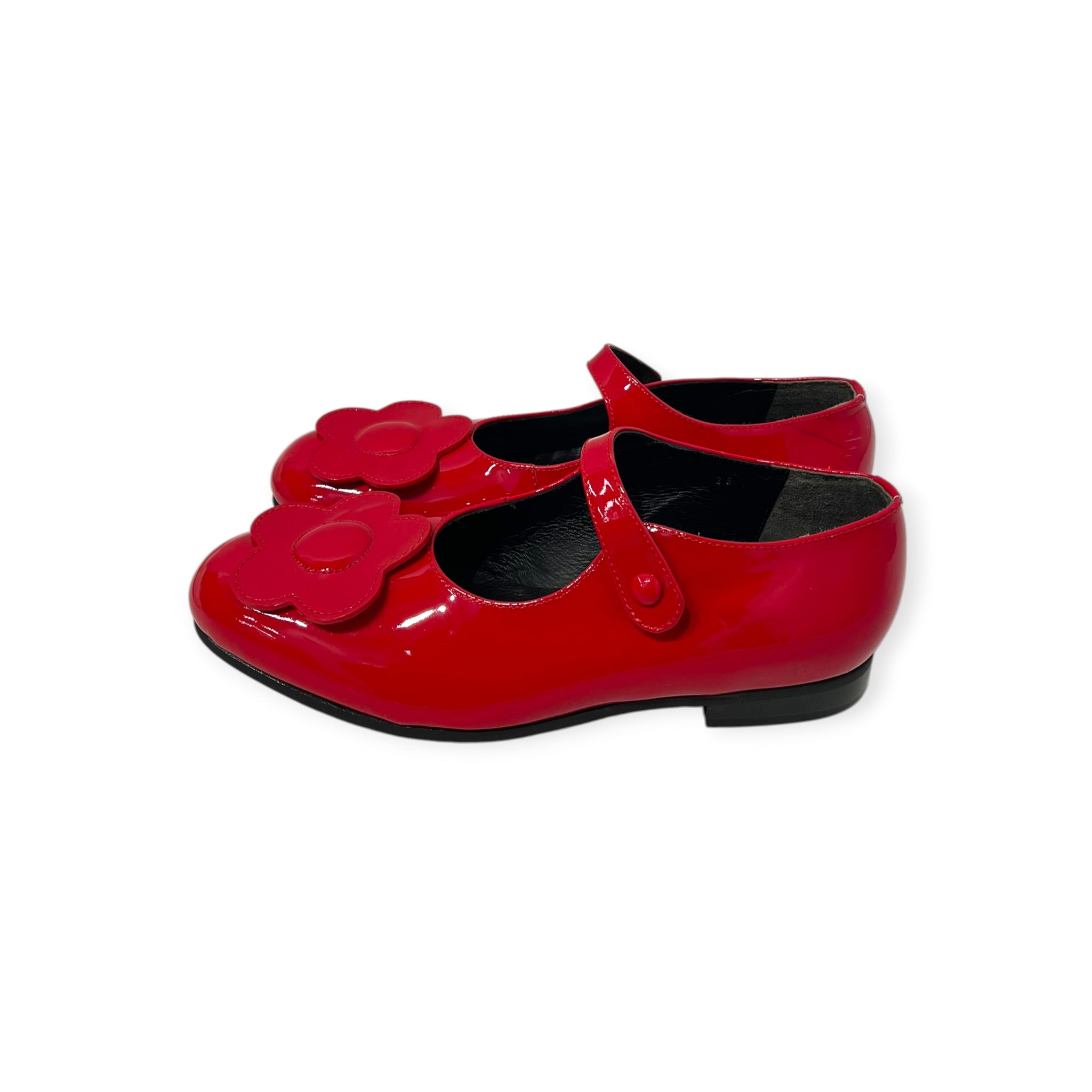 COMME des GARCONS/Dress Shoes/US 4/Leather/RED/RED FLOWER PETAL DRESS SHOE view 2