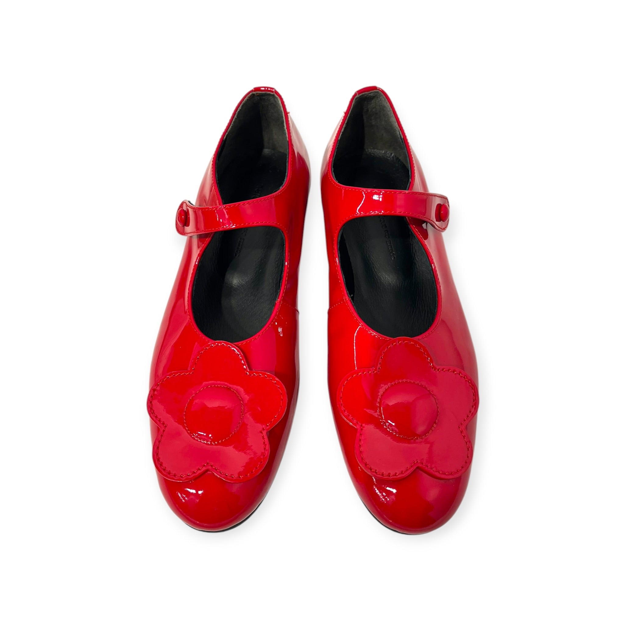 COMME des GARCONS/Dress Shoes/US 4/Leather/RED/RED FLOWER PETAL DRESS SHOE view 6