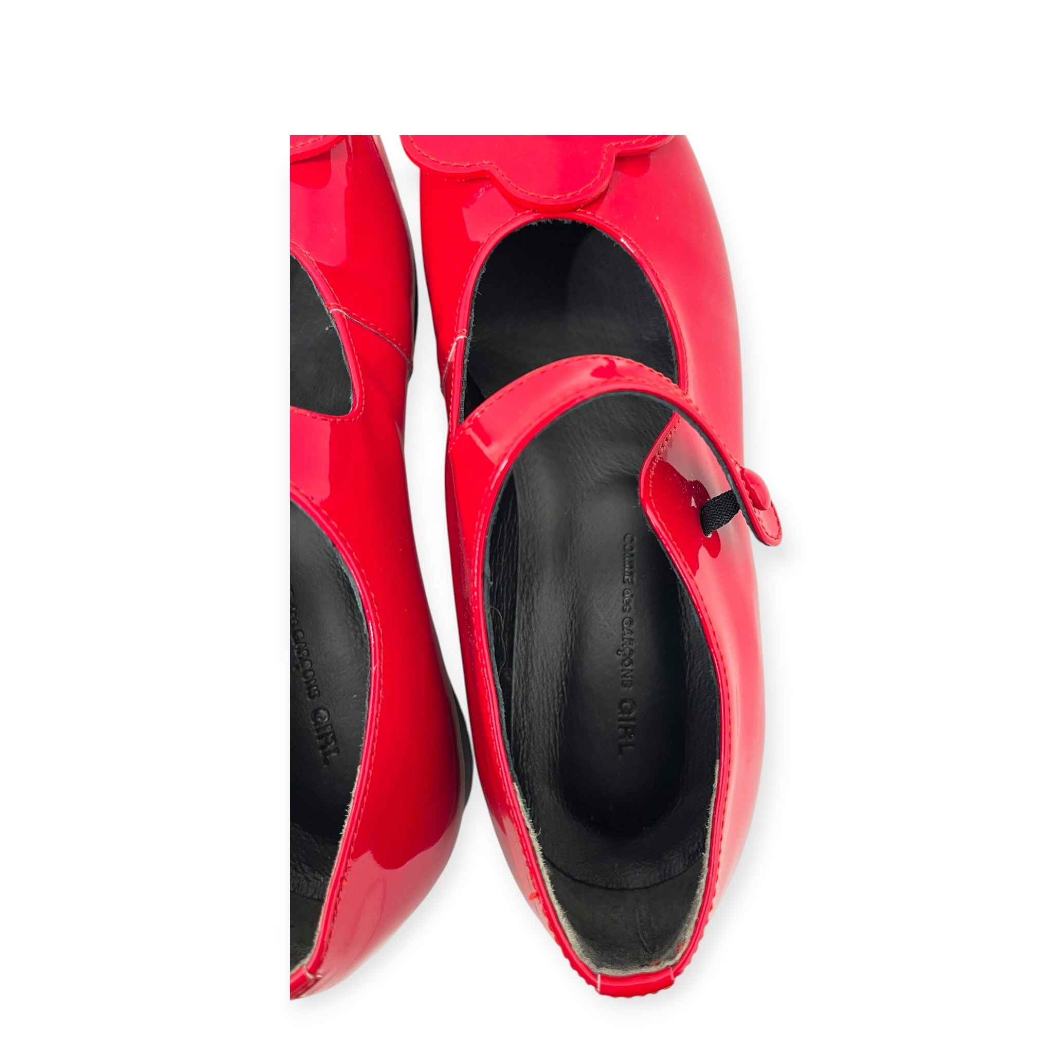 COMME des GARCONS/Dress Shoes/US 4/Leather/RED/RED FLOWER PETAL DRESS SHOE view 7