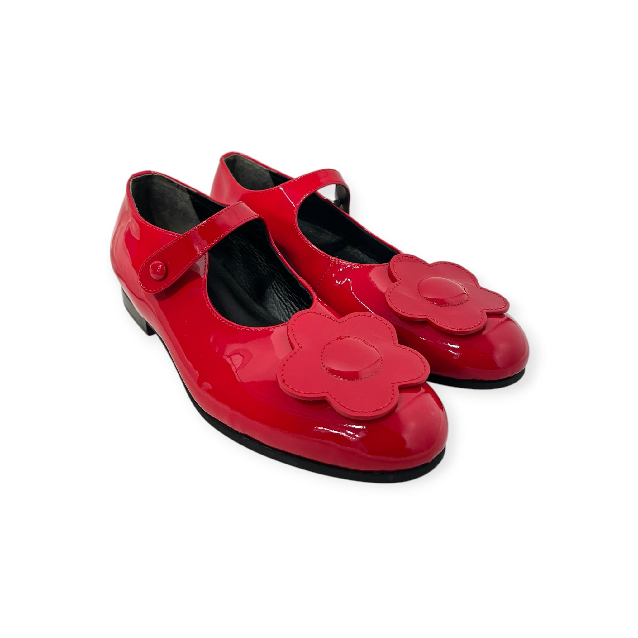 COMME des GARCONS/Dress Shoes/US 4/Leather/RED/RED FLOWER PETAL DRESS SHOE view 5