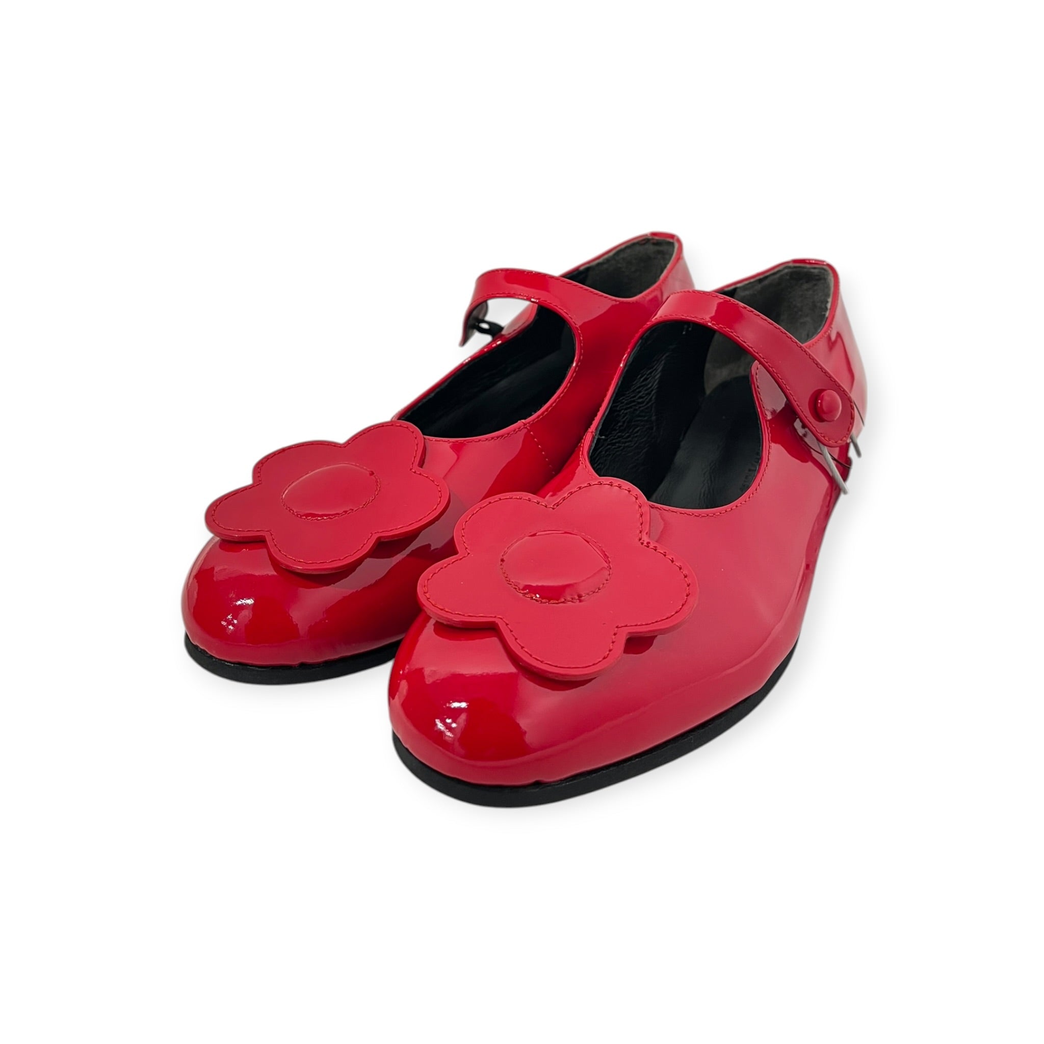 COMME des GARCONS/Dress Shoes/US 4/Leather/RED/RED FLOWER PETAL DRESS SHOE view 1