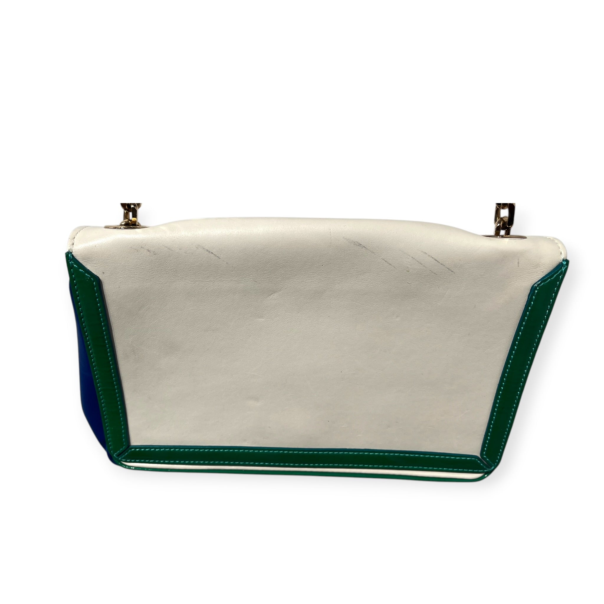 Christian Louboutin/Hand Bag/Leather/WHT/PLAID SHOULDER STRAP view 2