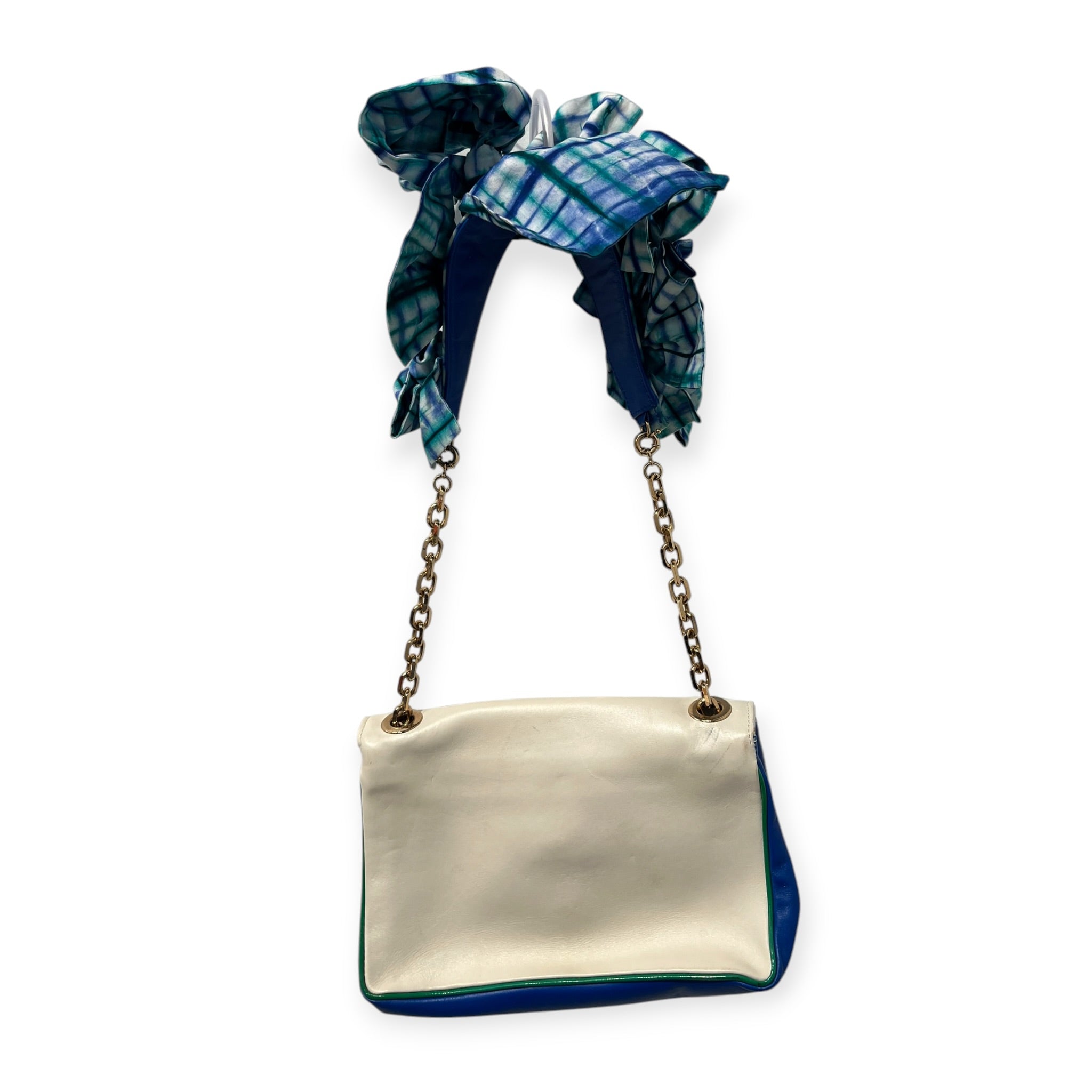 Christian Louboutin/Hand Bag/Leather/WHT/PLAID SHOULDER STRAP view 8