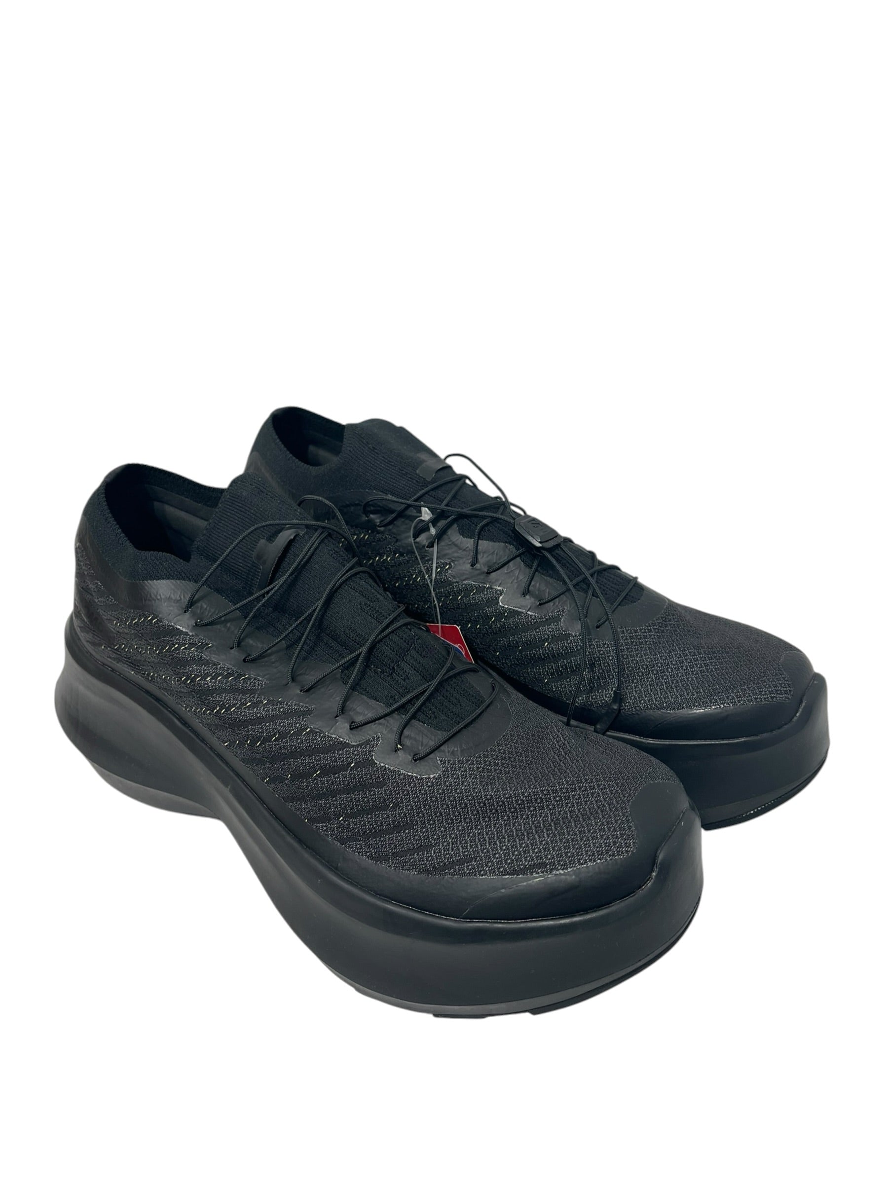 COMME des GARCONS/salomon/Low-Sneakers/US 9.5/Cotton/BLK/PULSAR PLATFORM TRIPLE BLACK view 1