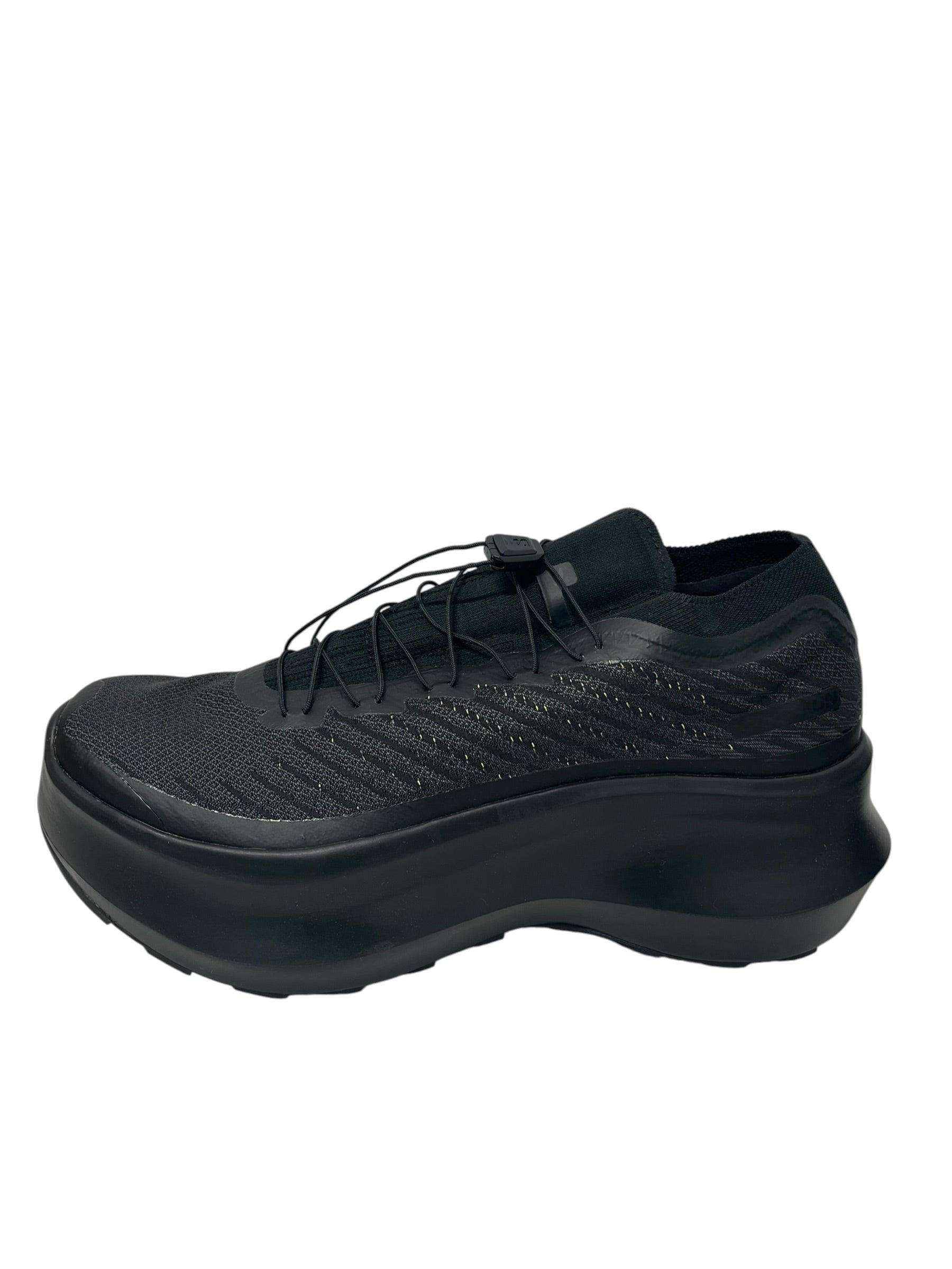 COMME des GARCONS/salomon/Low-Sneakers/US 9.5/Cotton/BLK/PULSAR PLATFORM TRIPLE BLACK view 3