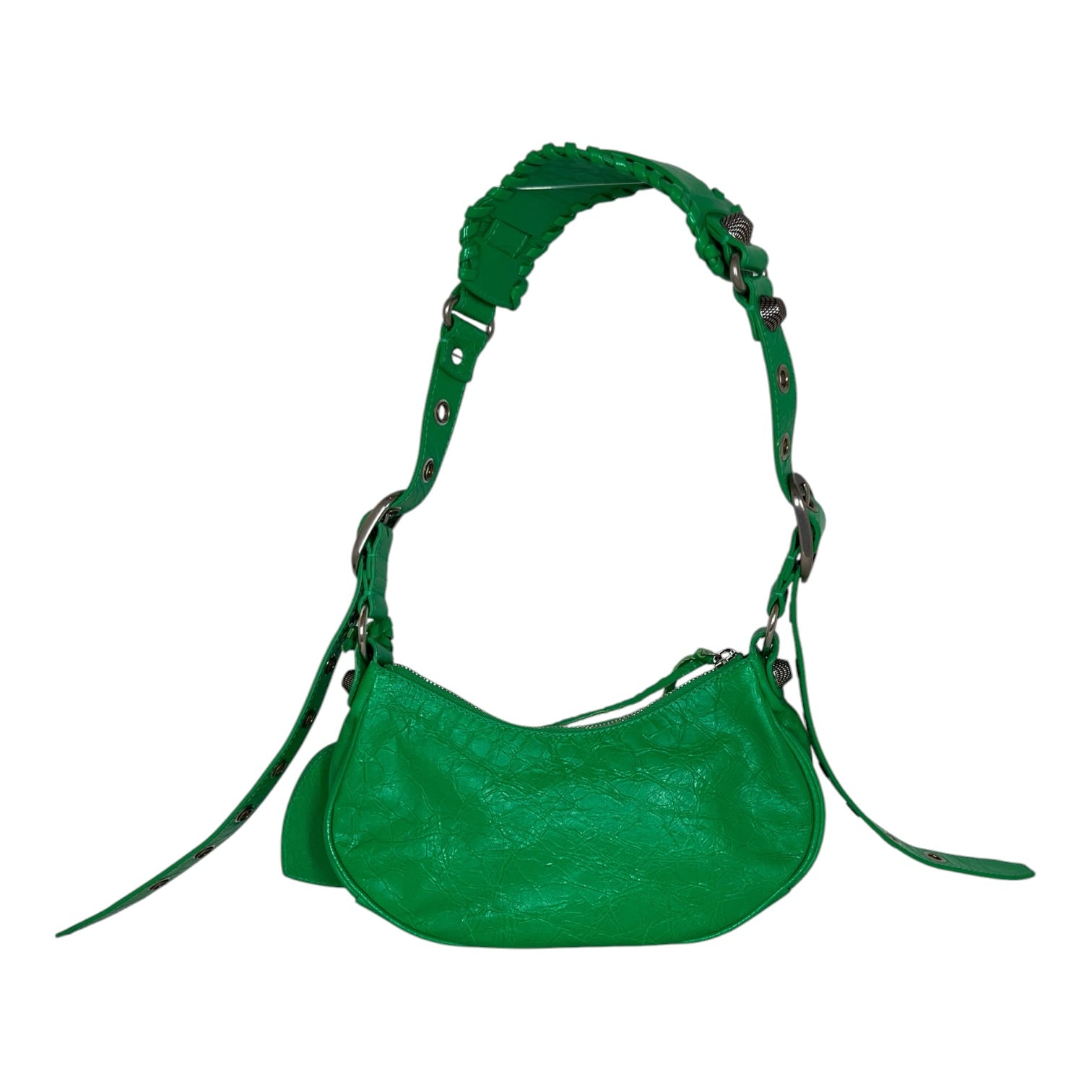 BALENCIAGA/Bag/Leather/GRN/CROC EMBOSSED LE CAGOLE view 2