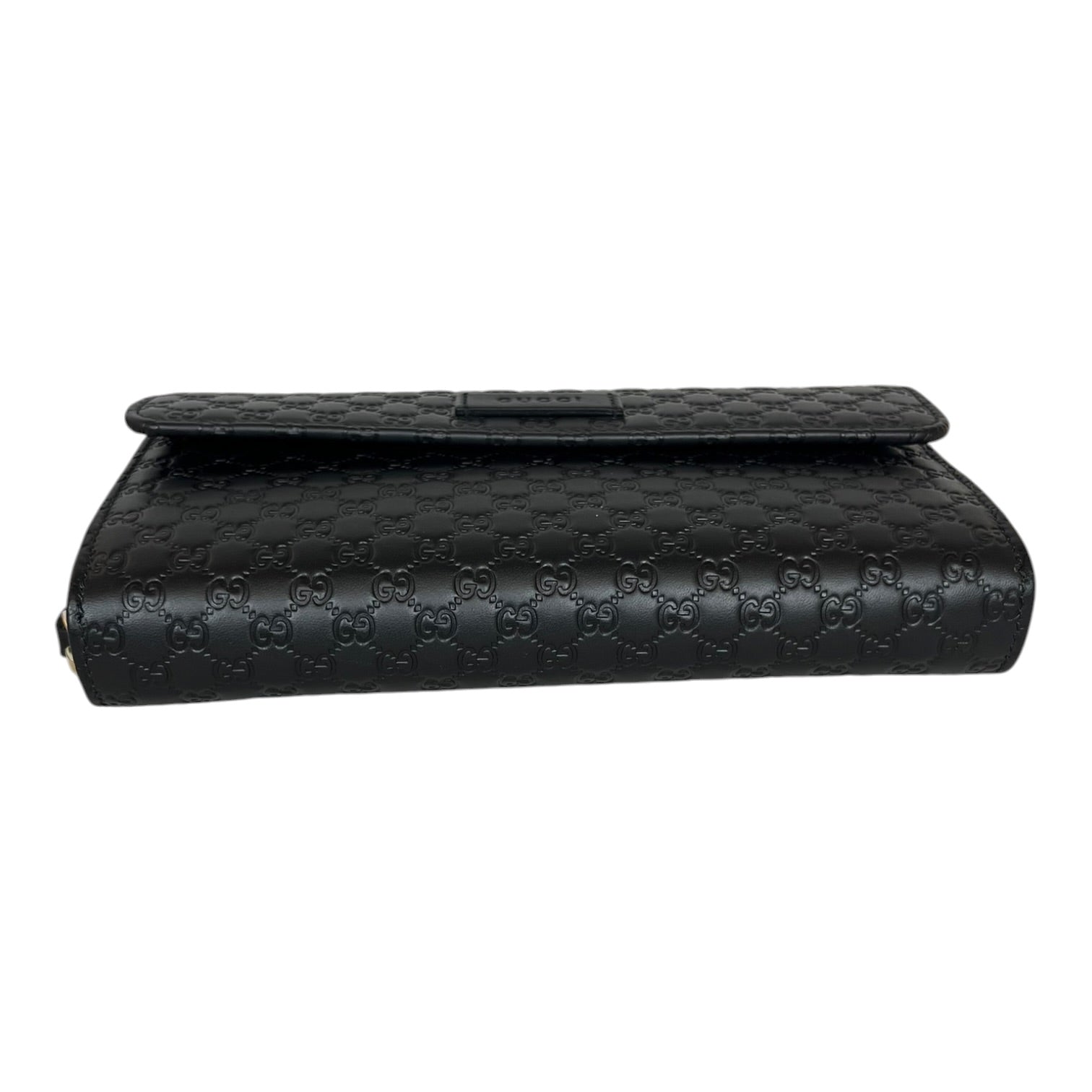 GUCCI/Long Wallet/Monogram/Leather/BLK/L's/MICROGUCCISSIMA LONG ZIP/ FOLD view 3