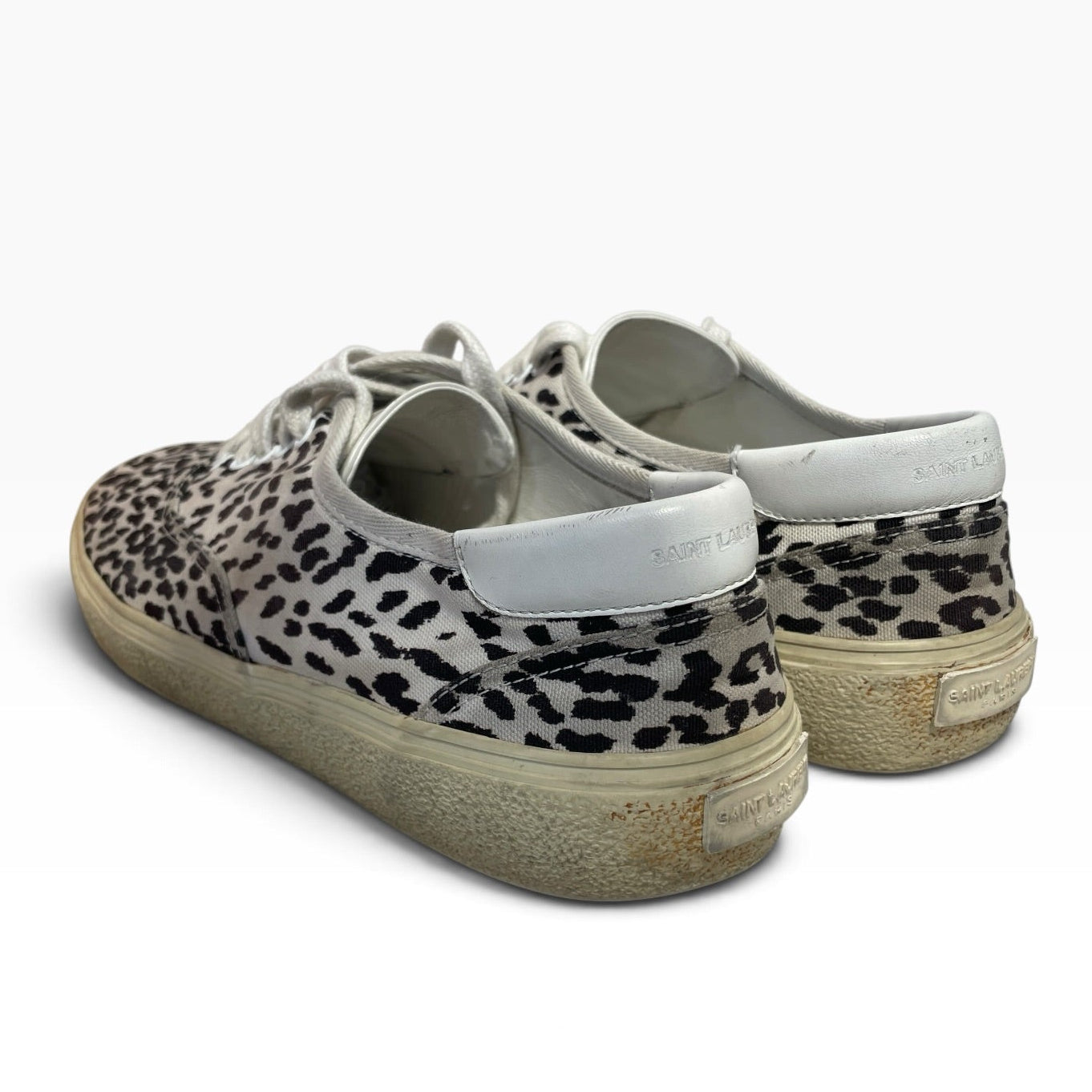 SAINT LAURENT/Low-Sneakers/EU 46/Leopard/Cotton/WHT/leopard view 2