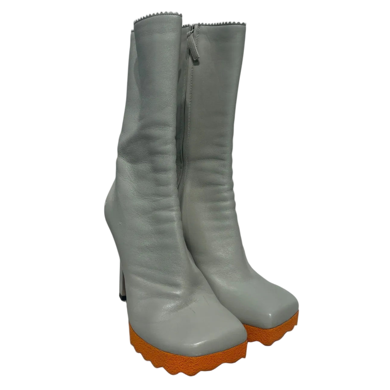 OFF-WHITE/Boots/EU 40/Leather/SLV/NAPPA SPONGE ANKLE BOOT view 1