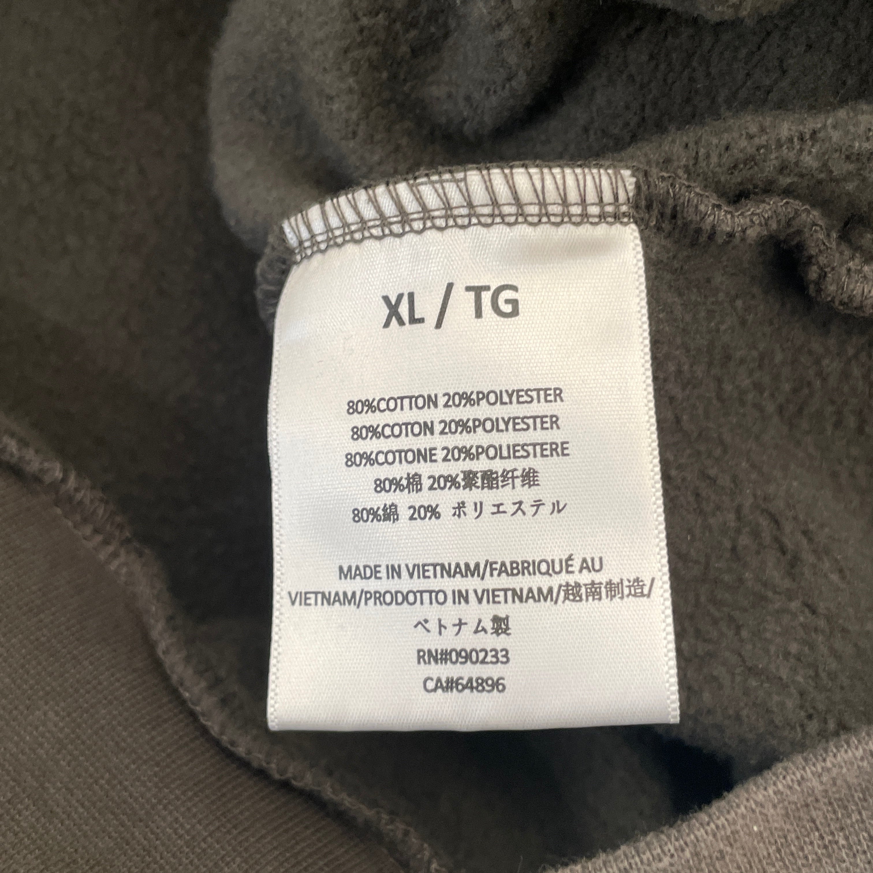 FOG ESSENTIALS/Hoodie/XL/Cotton/Gray/CENTER RUBBER LOGO view 4
