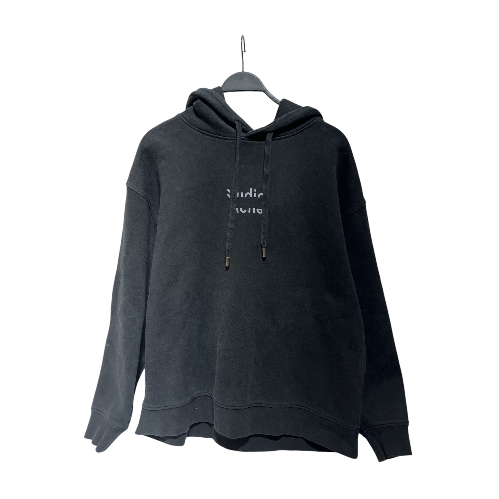 Acne Studios/Hoodie/L/Cotton/BLK/broken logo view 1
