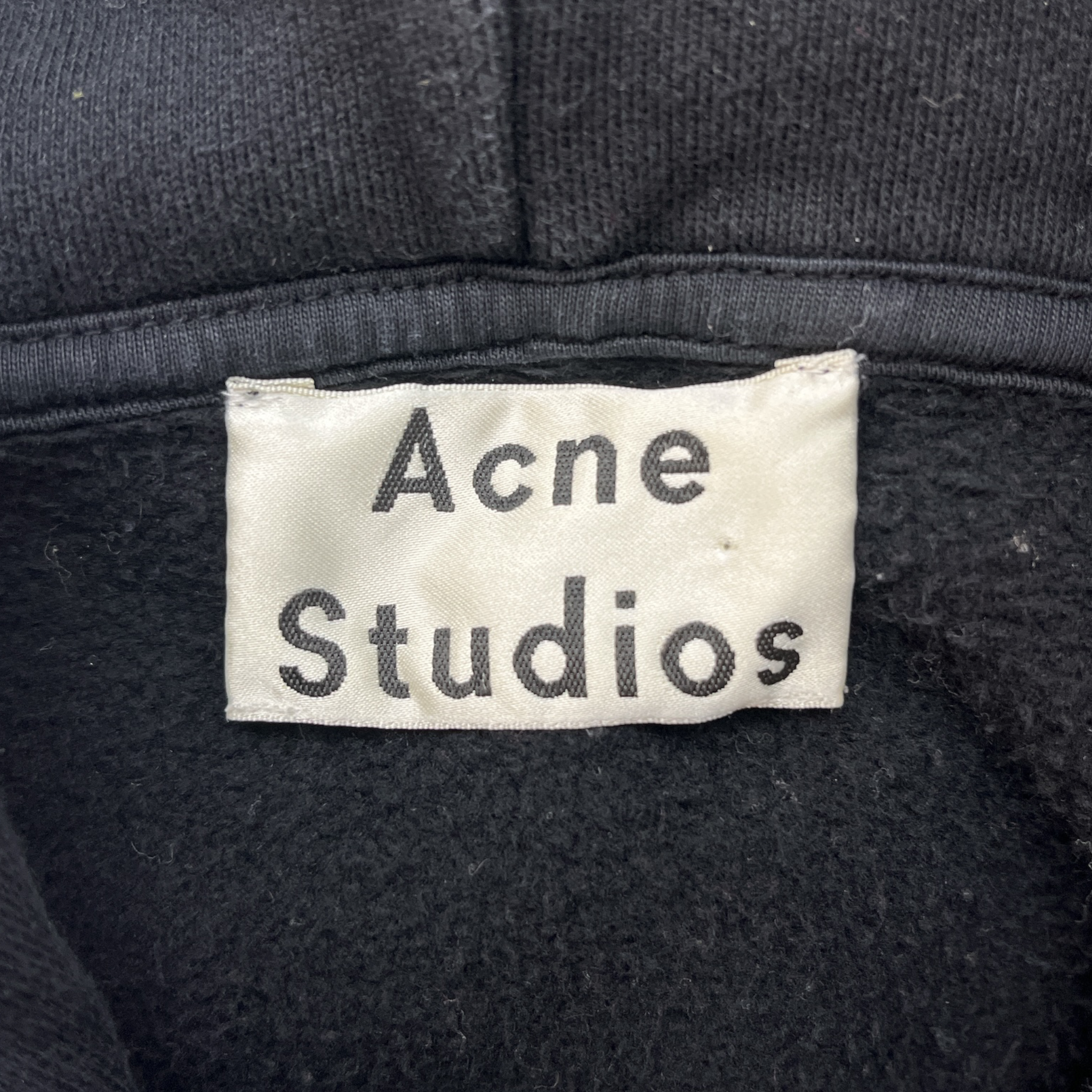Acne Studios/Hoodie/L/Cotton/BLK/broken logo view 3