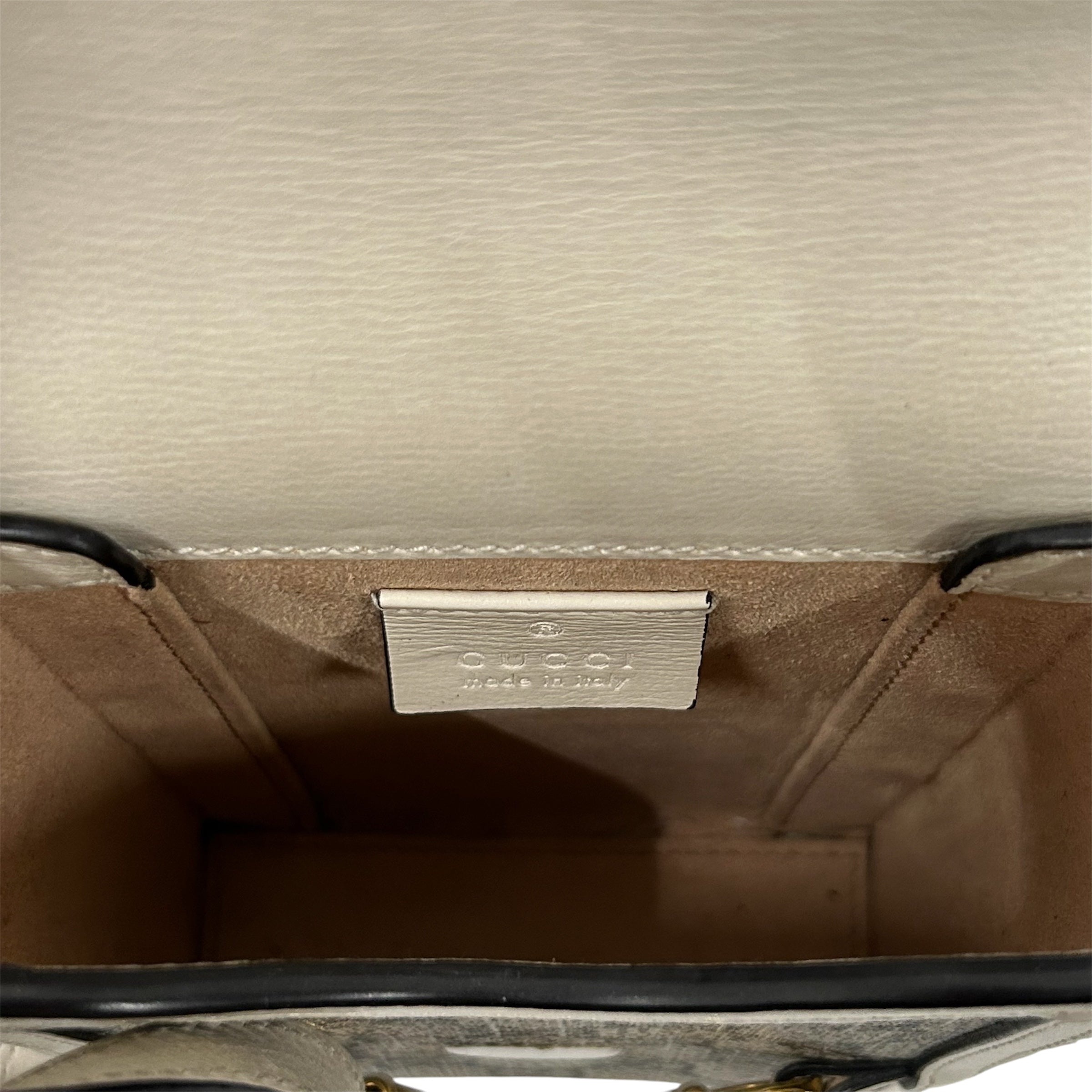 GUCCI/Cross Body Bag/Monogram/Leather/BEG/HORSEBIT 1955 MINI BAG view 5